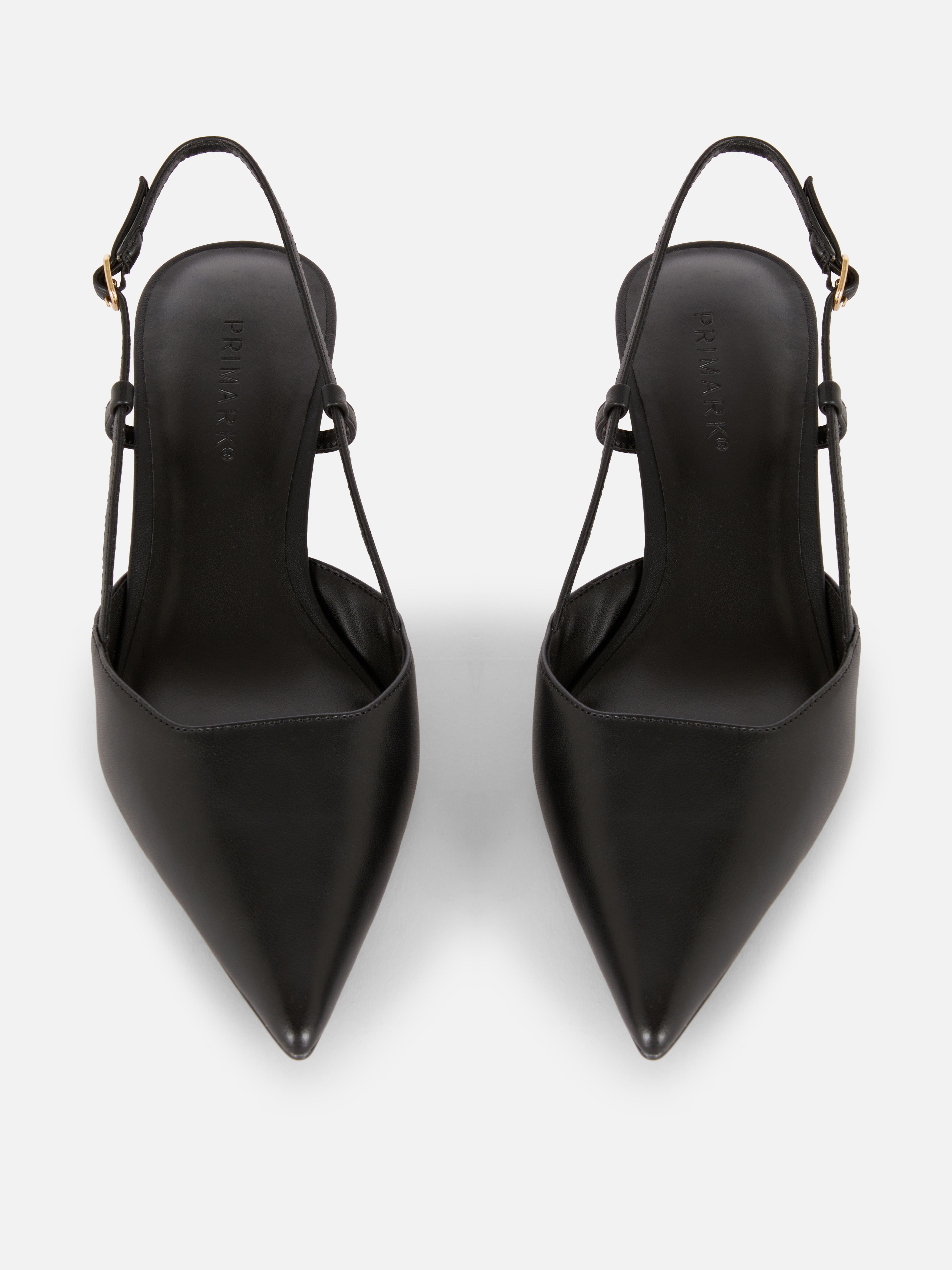 Slingback Pointed Toe Kitten Heels