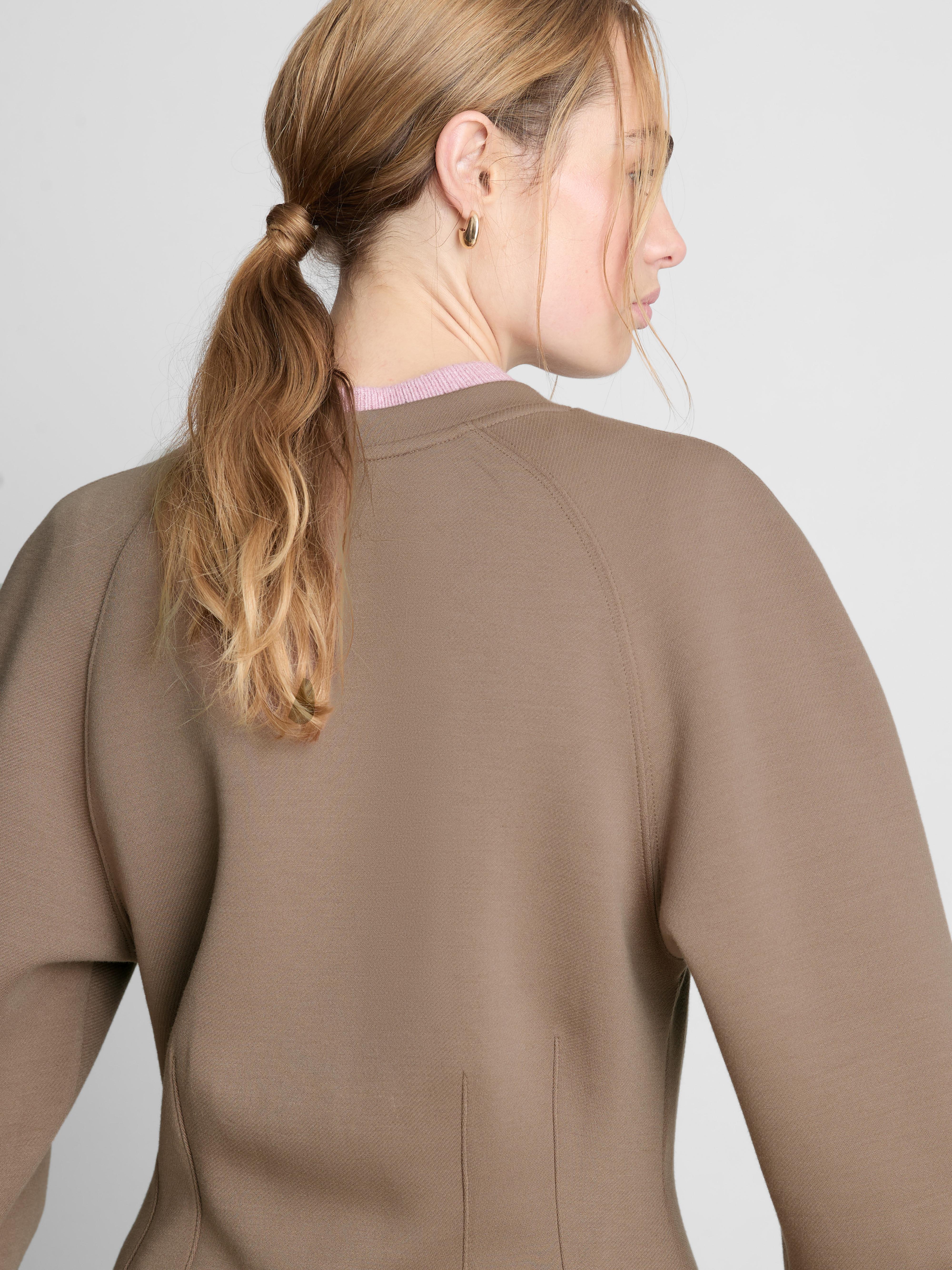 The Edit Structured Crew Neck Sweater