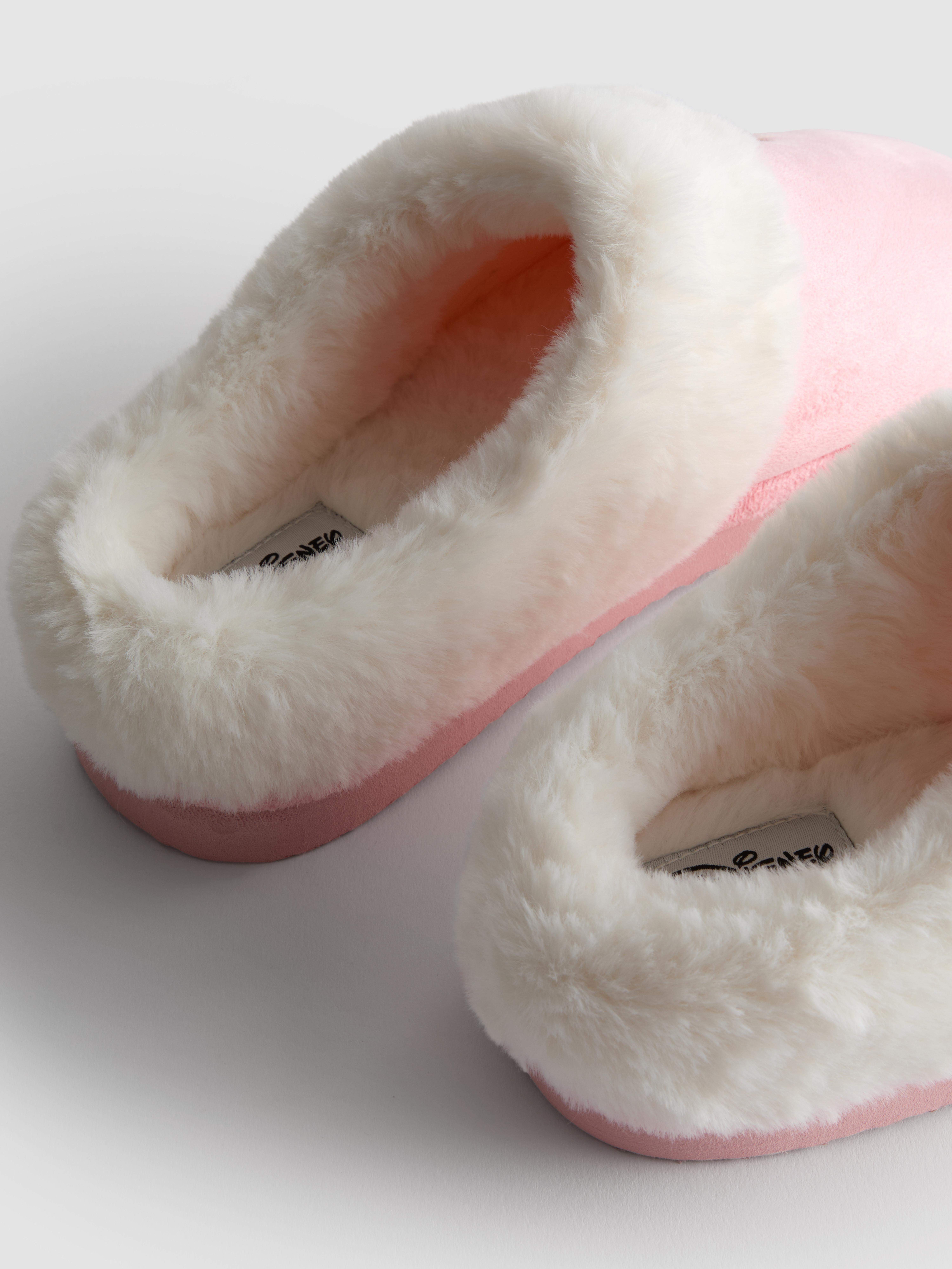 Disney’s Minnie Mouse Faux Suede Mule Slippers