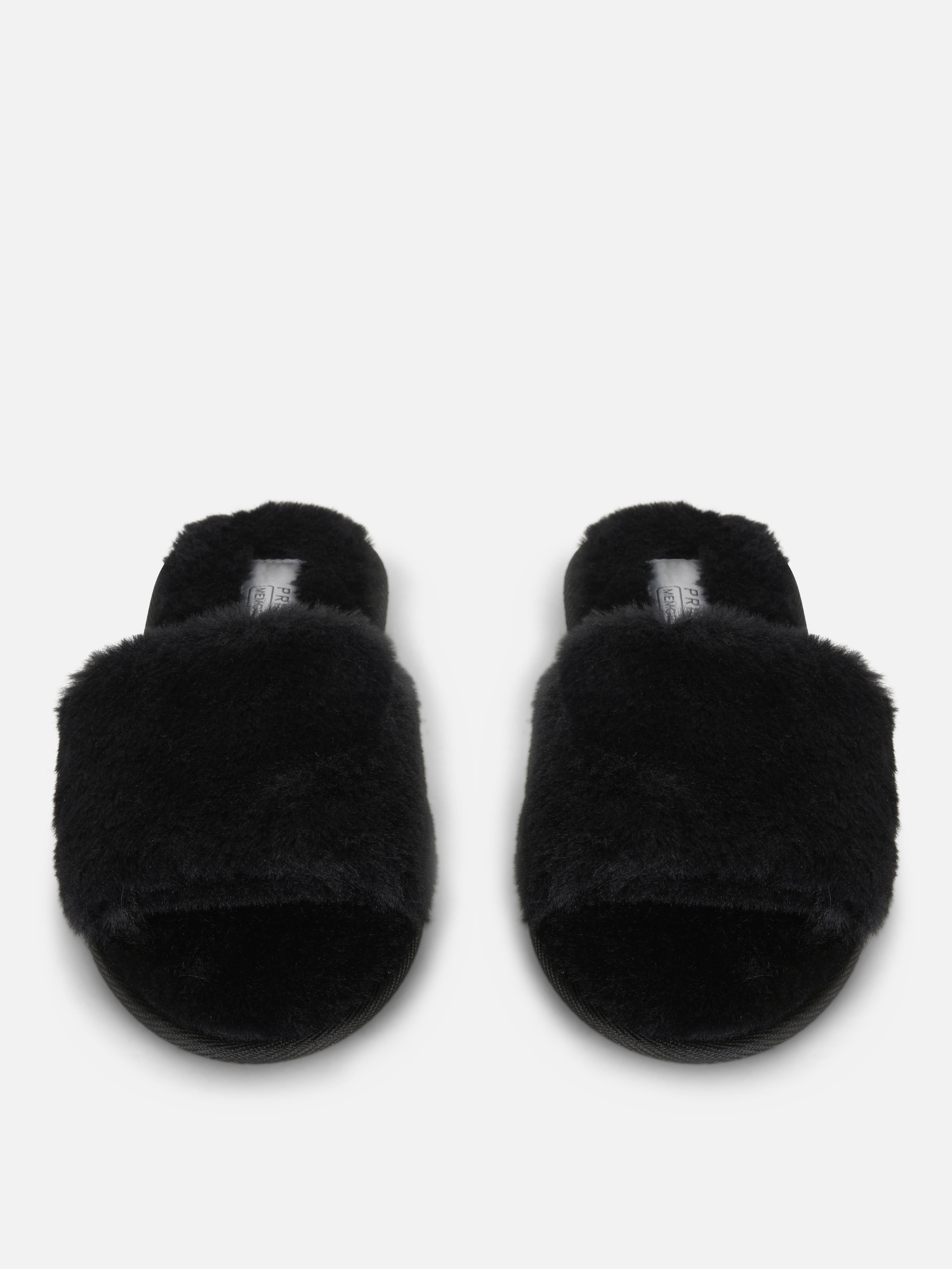 Fluffy Crossband Slippers
