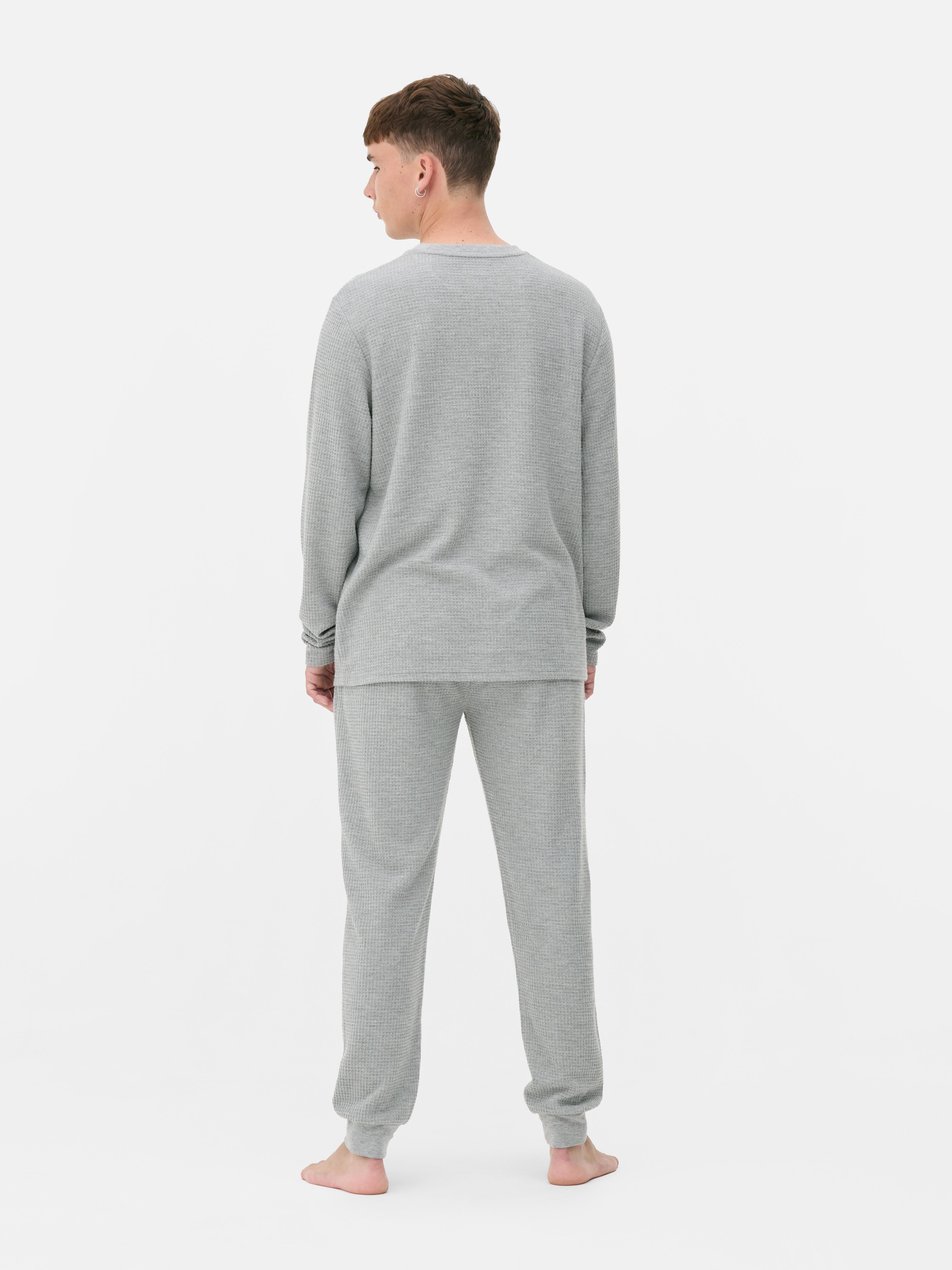 Waffle Texture Long Pajamas