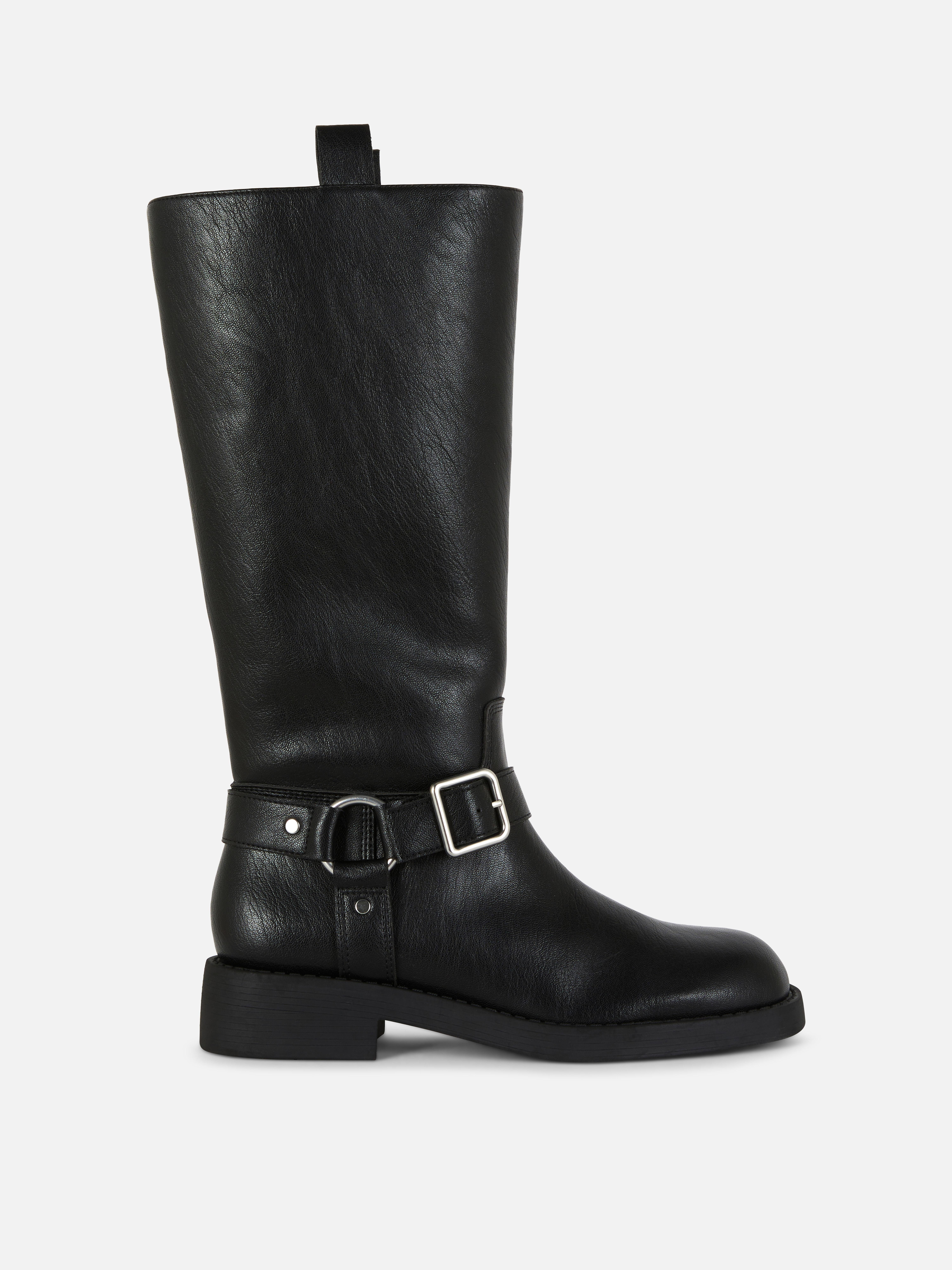 Knee High Biker Boots