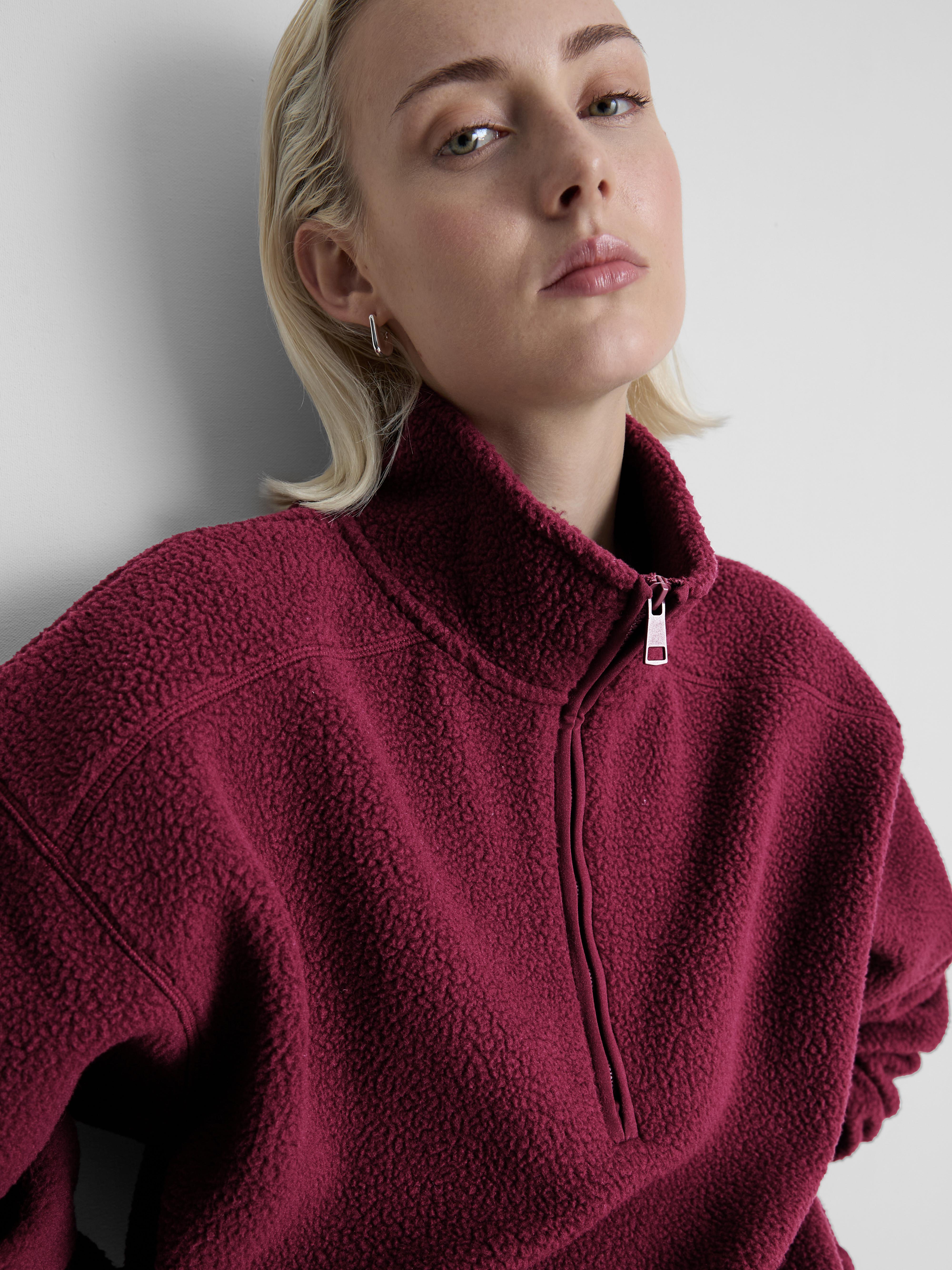 Half Zip Borg Fleece