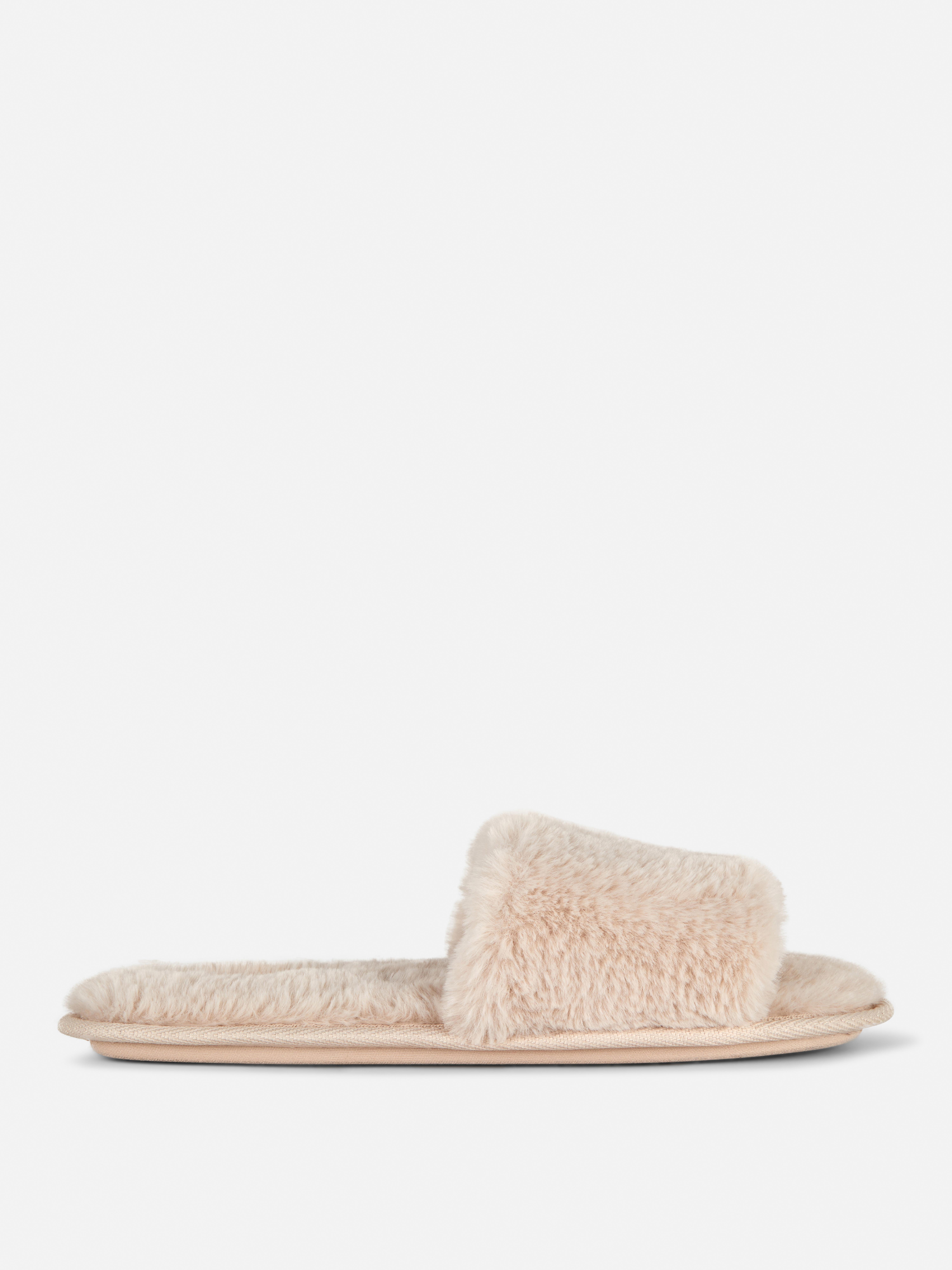 Fluffy Crossband Slippers