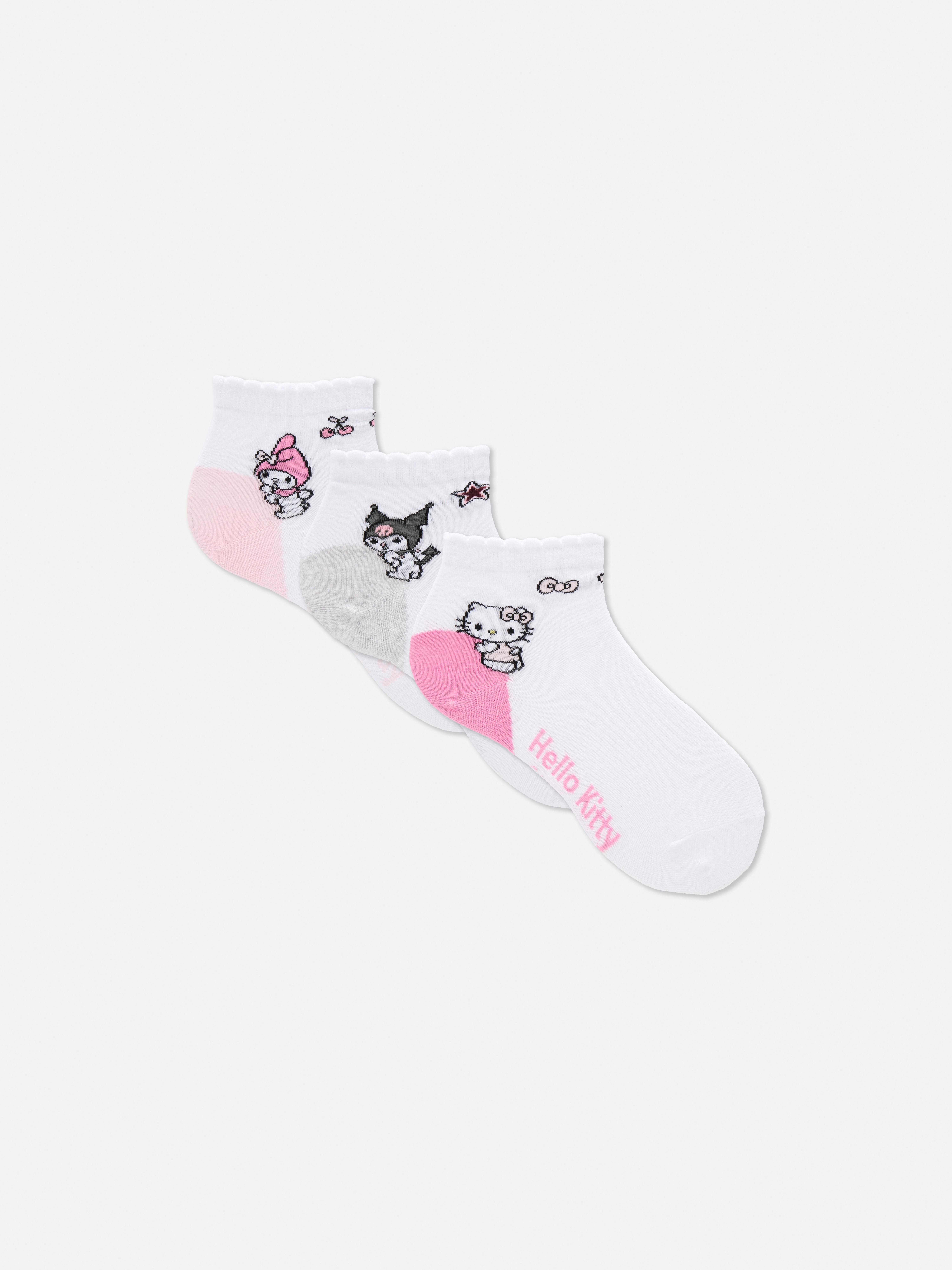 3pk Hello Kitty & Friends Ankle Socks