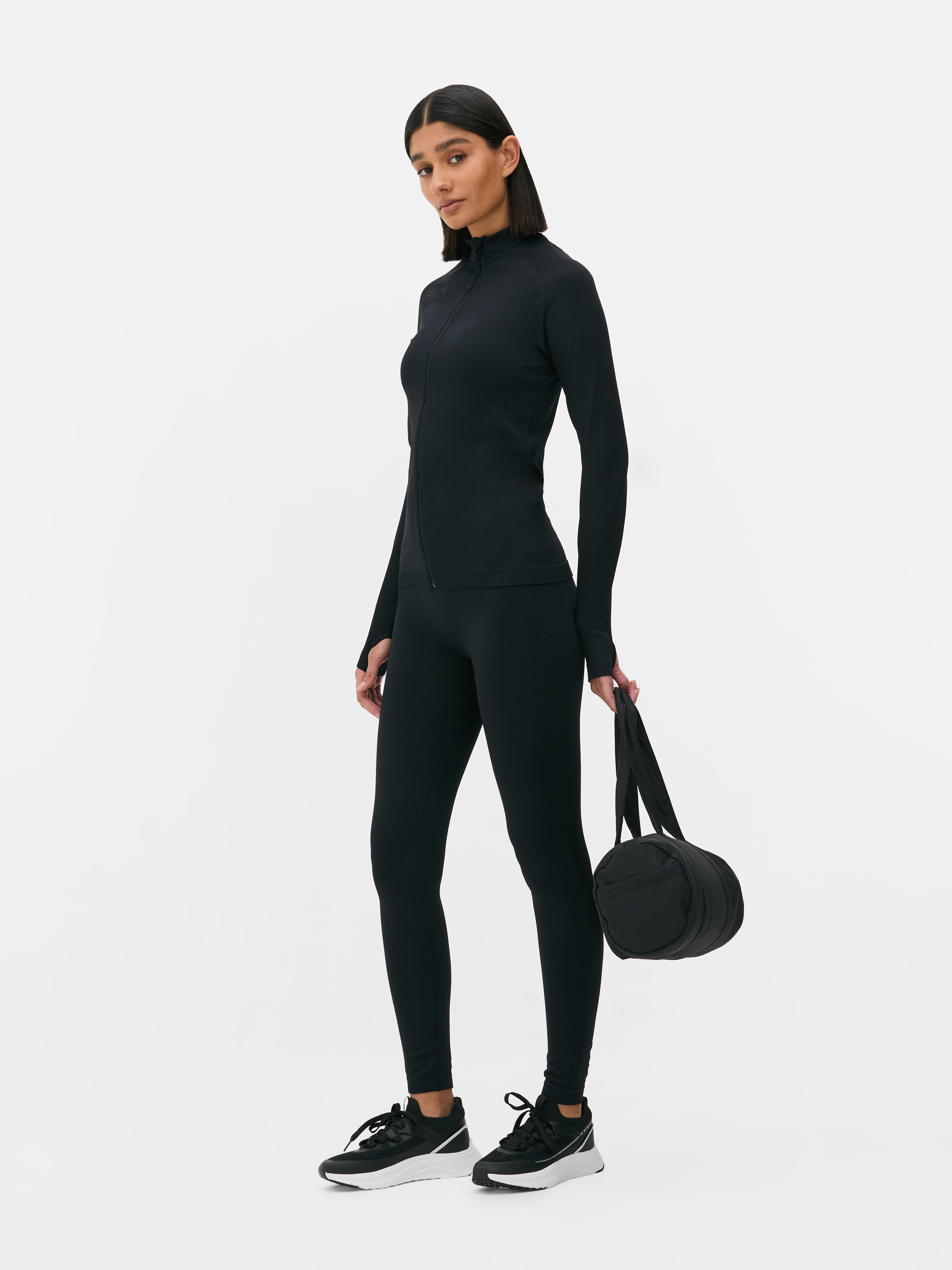 Seamless Zip-Up Sports Jacket