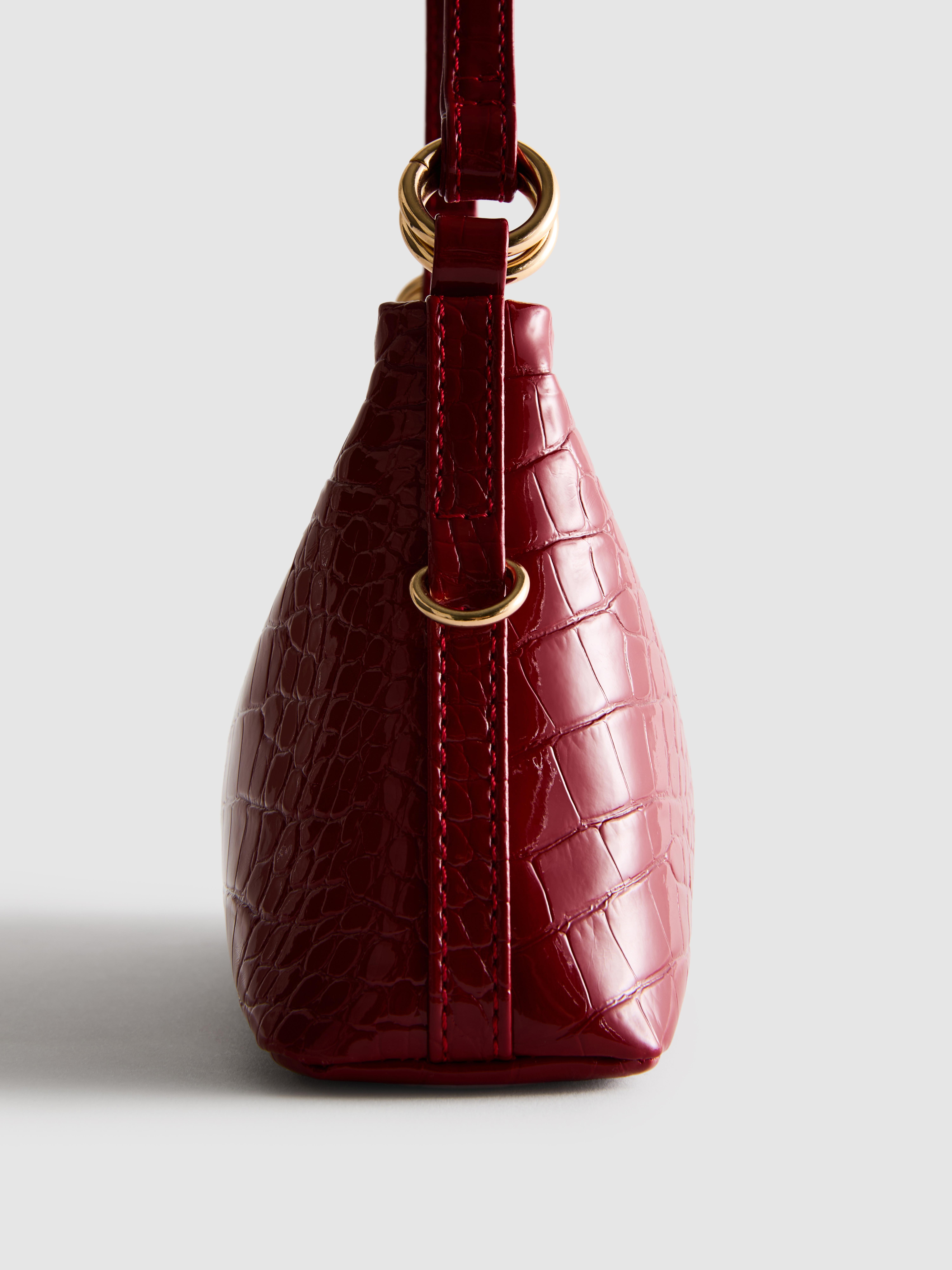 Faux Leather Shoulder Bag