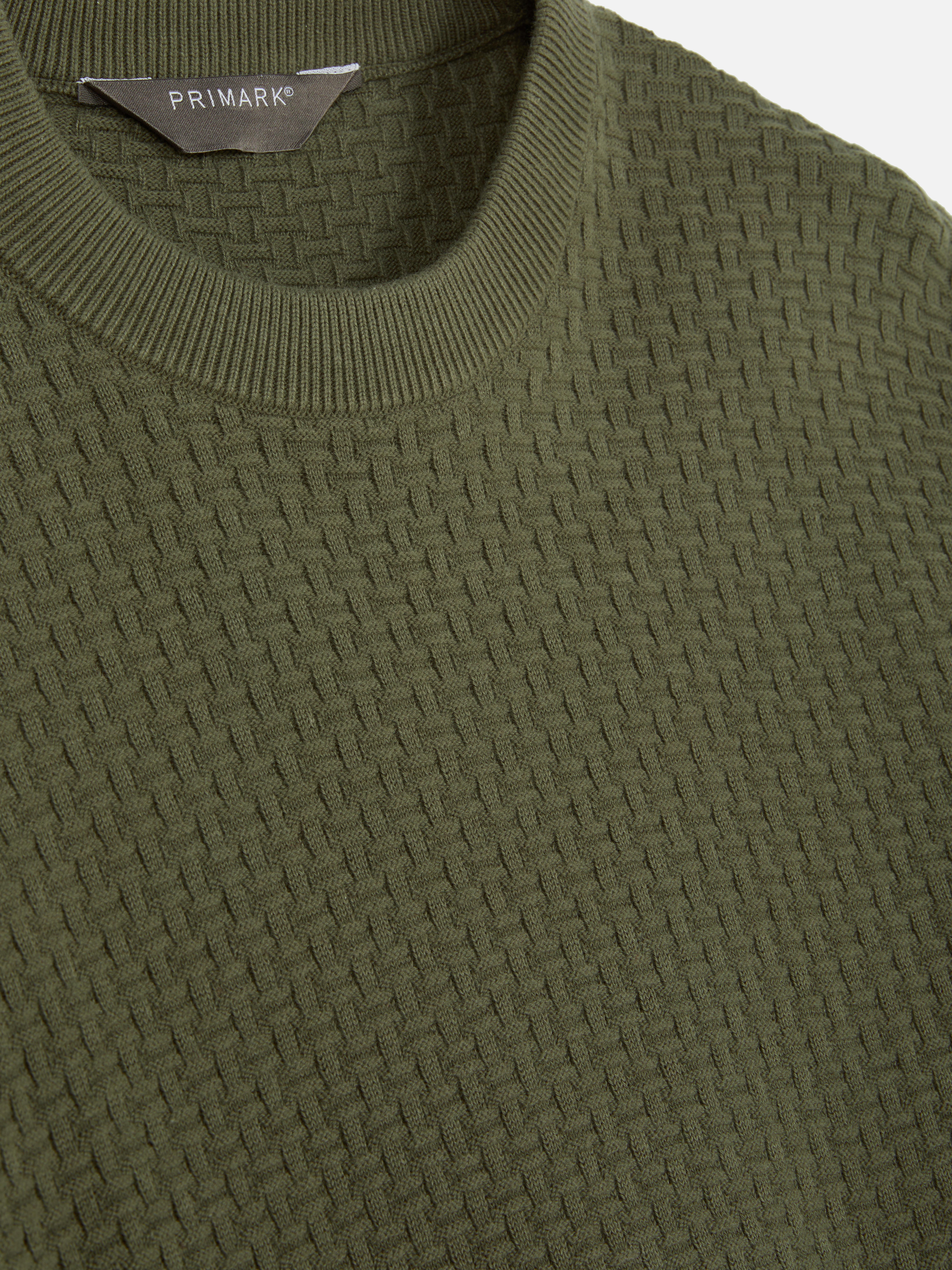Textured Crew Neck Sweater