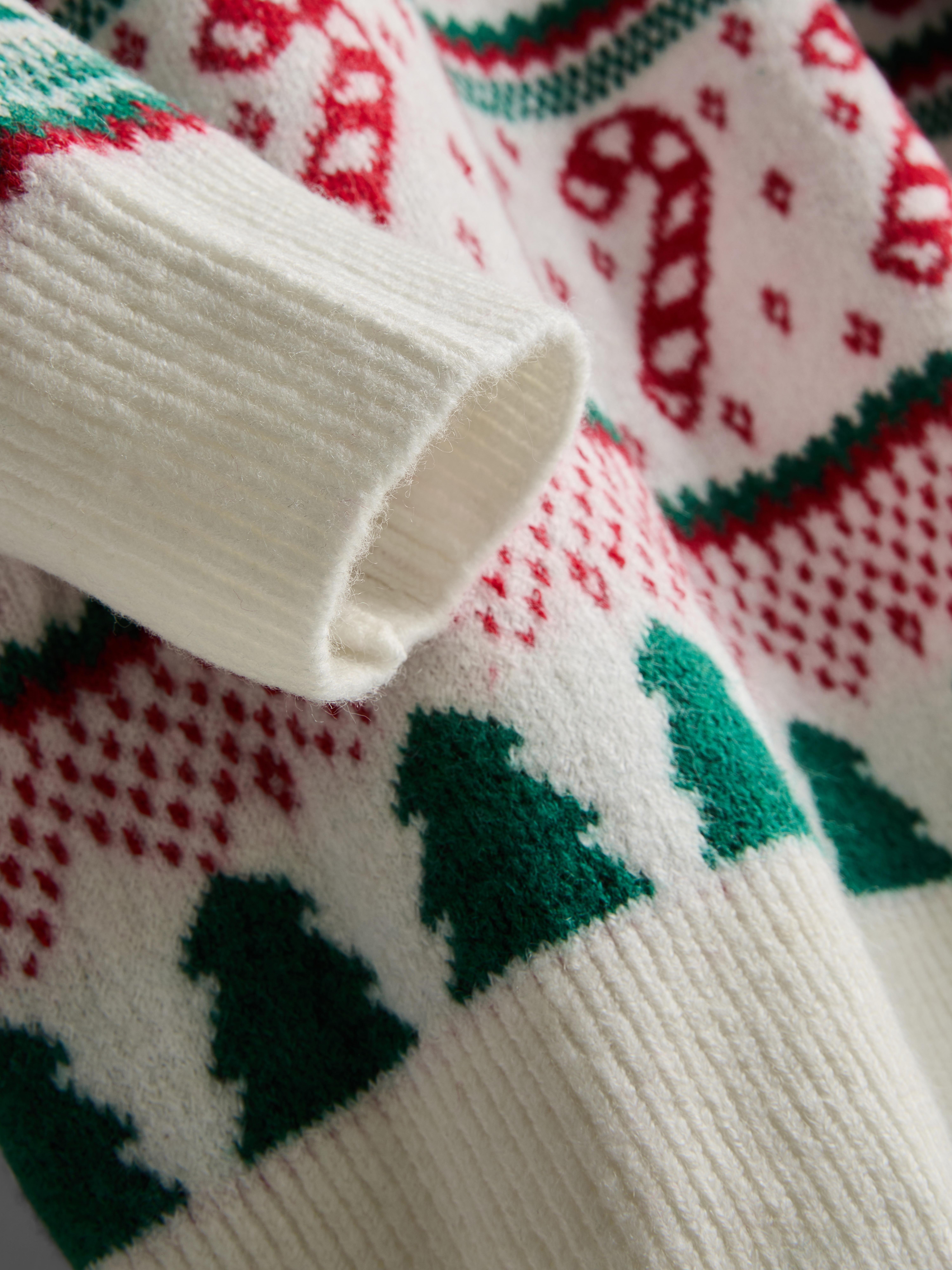 Men's Candy Cane Fair Isle Family Christmas Sweater