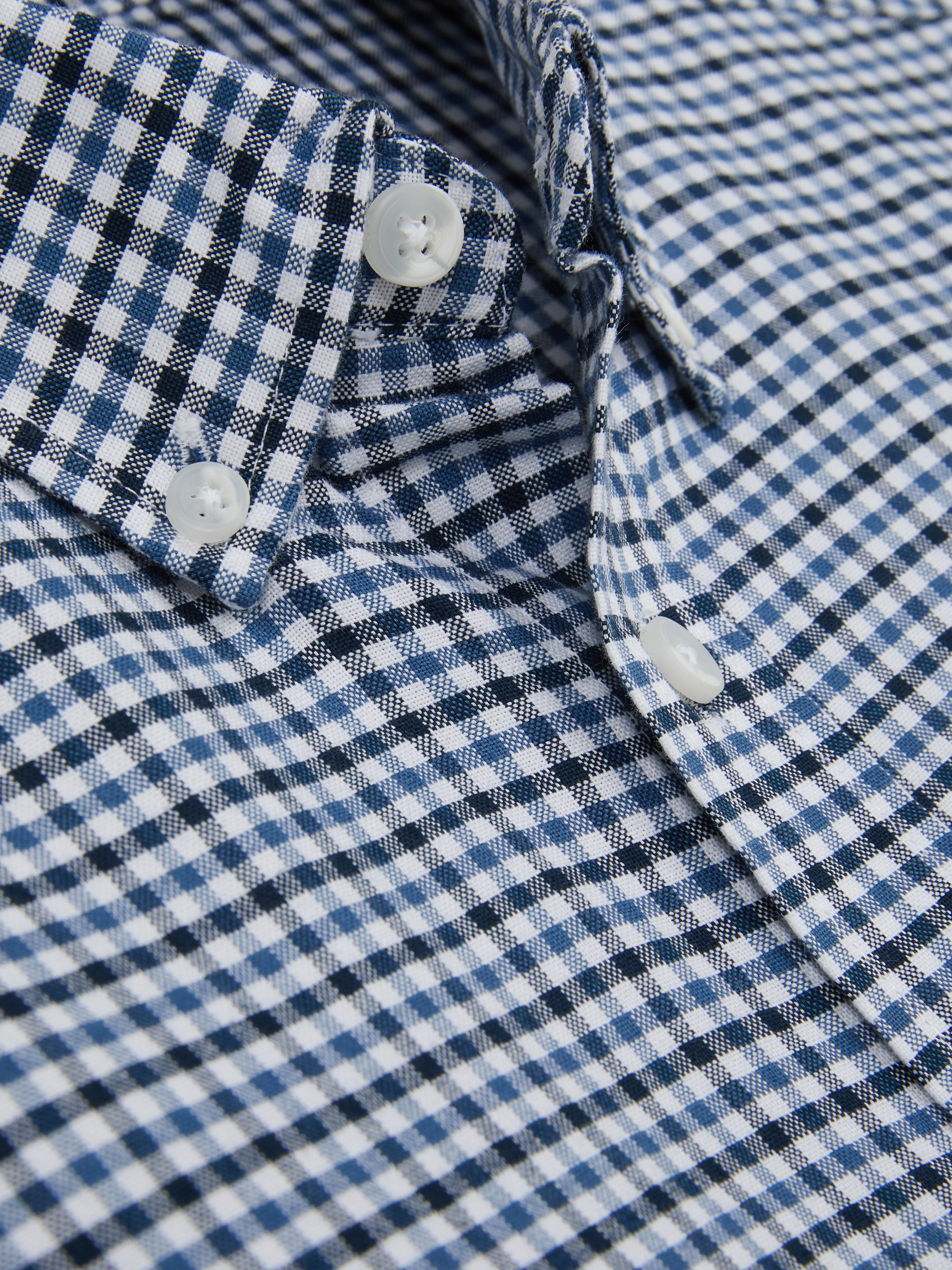 Long Sleeve Check Oxford Shirt