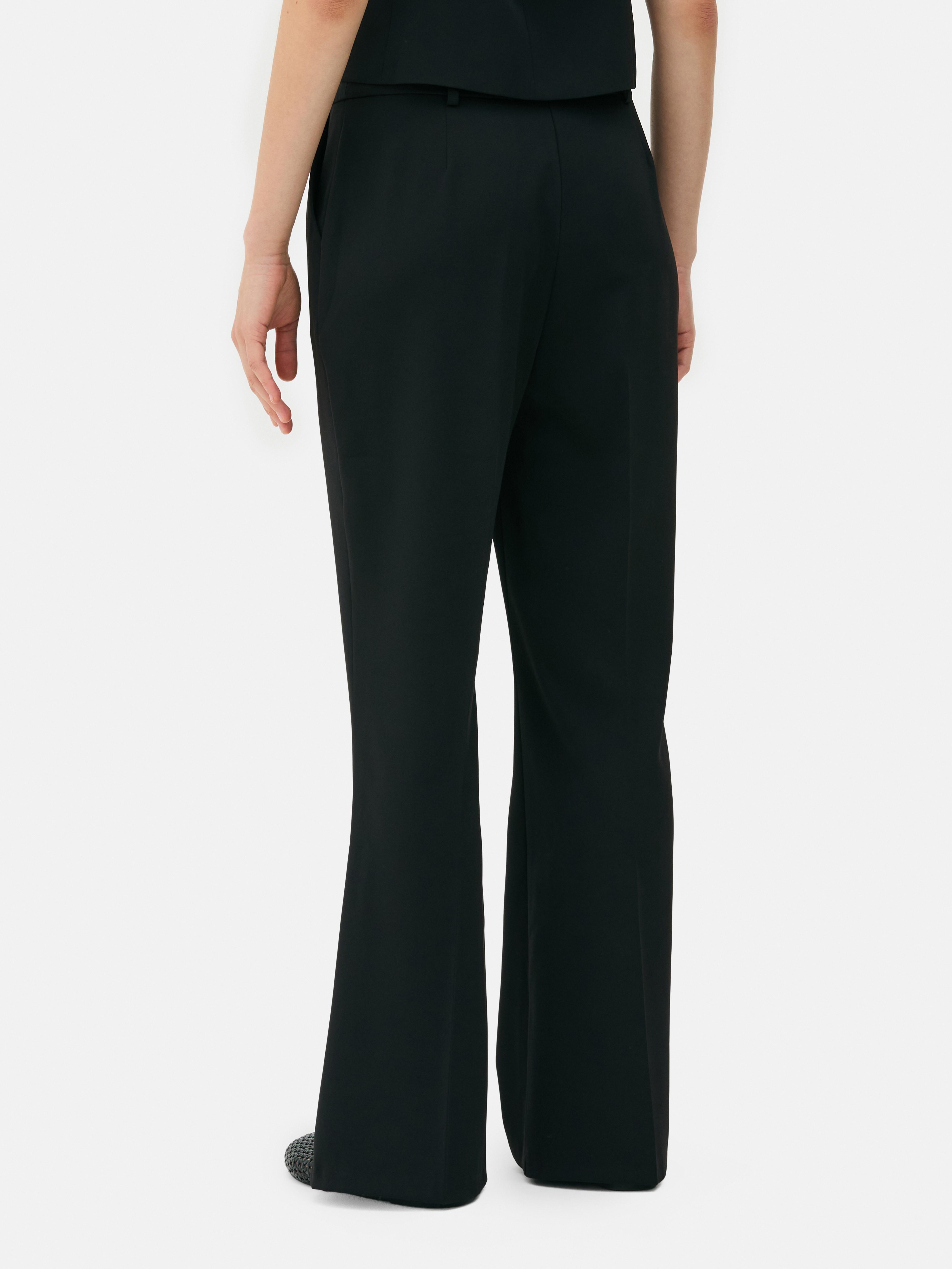Mid-Rise Tailored Pants