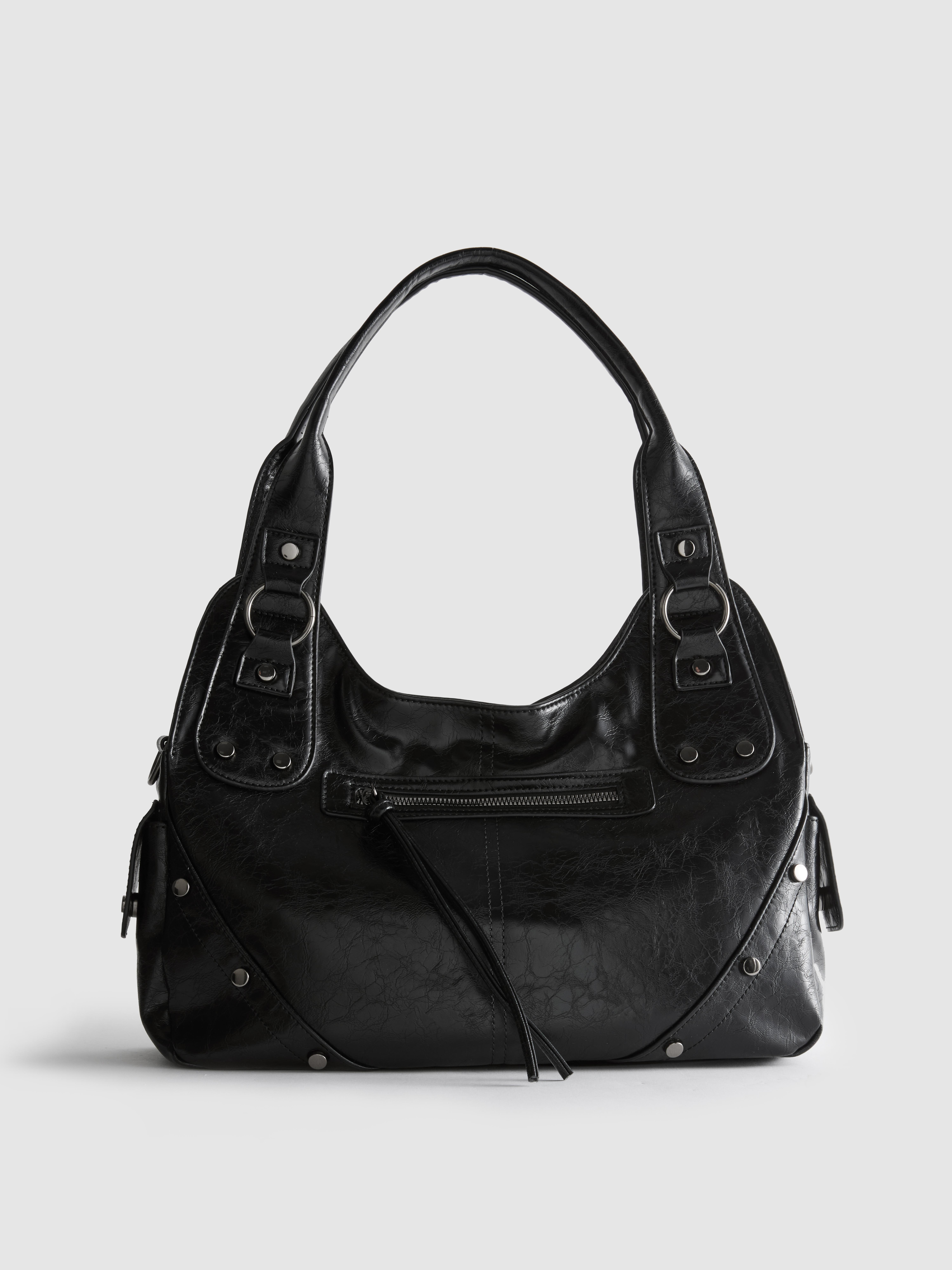 Distressed Slouchy Tote Bag