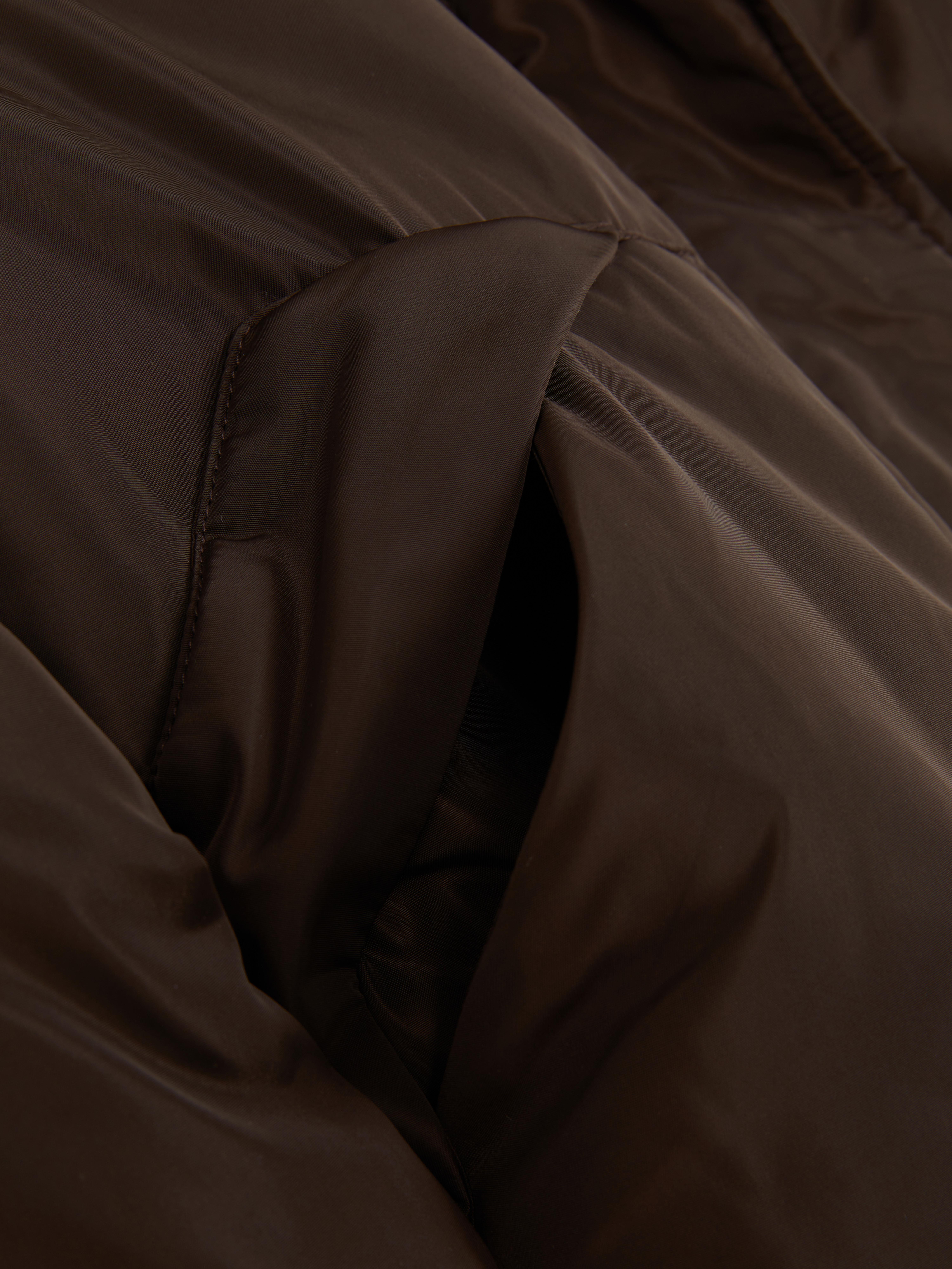 Padded Faux Fur Collar Jacket