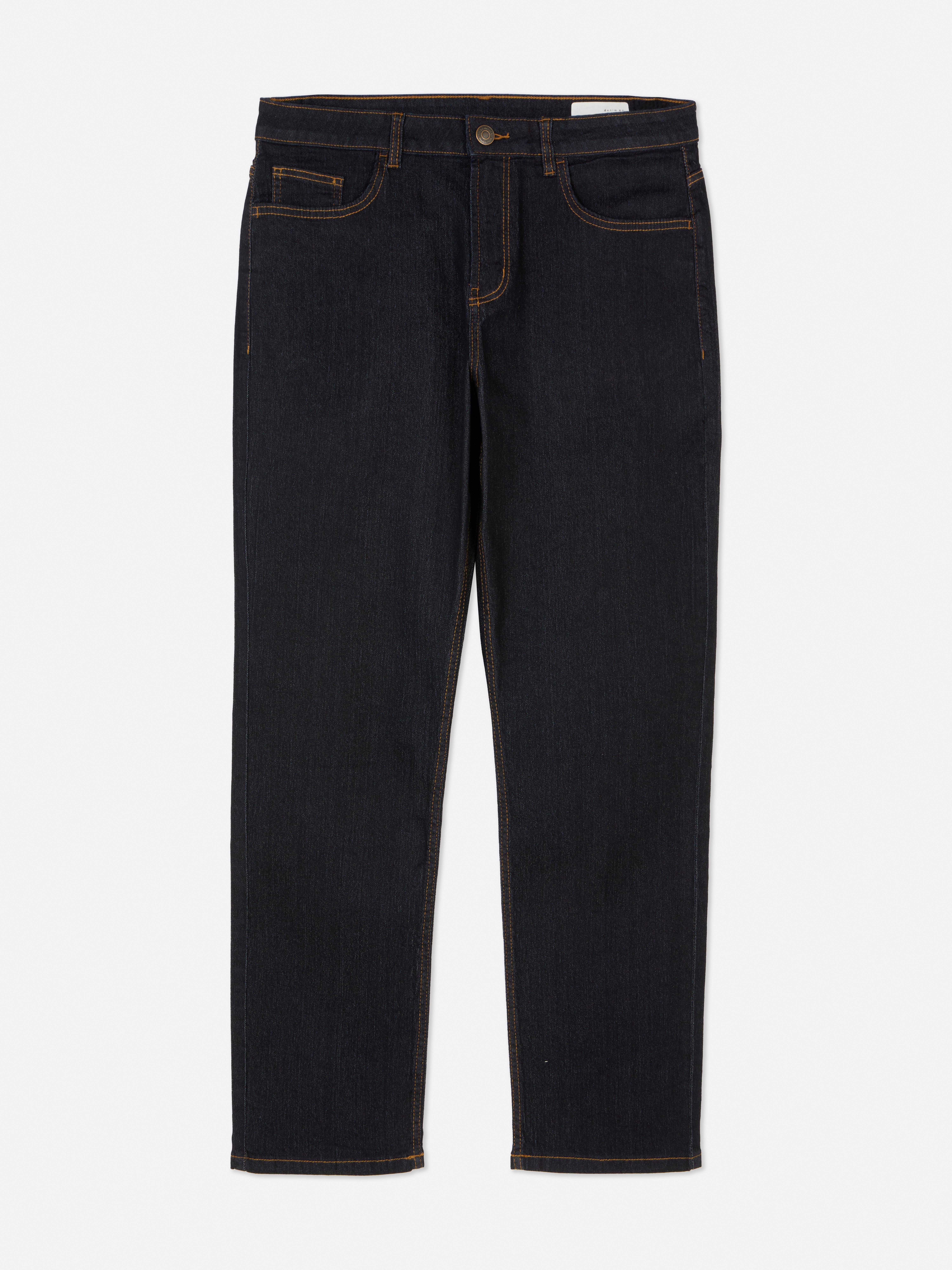 Mid-Rise Straight Leg Jeans