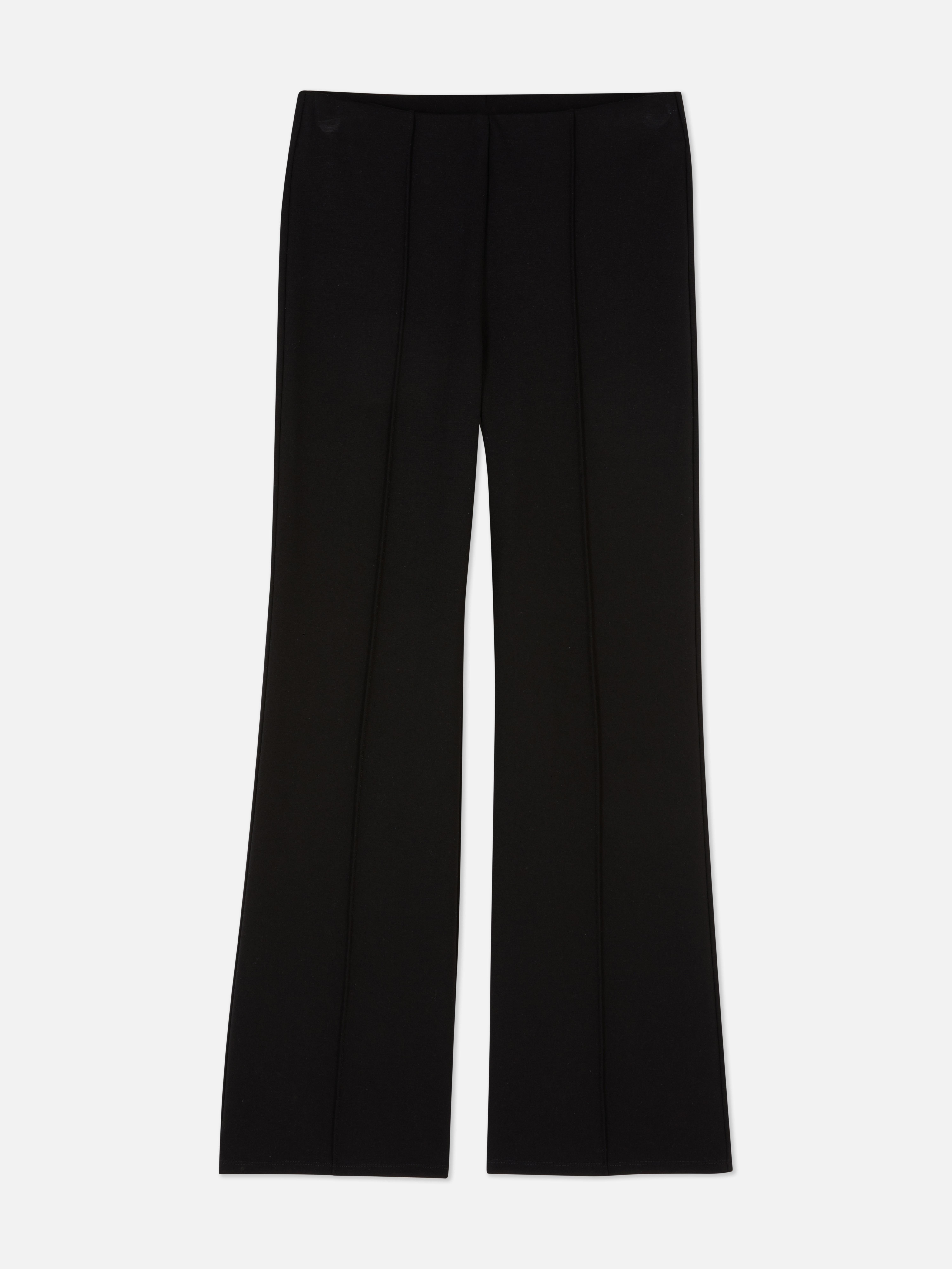 Mid-Rise Ponte Flared Leggings