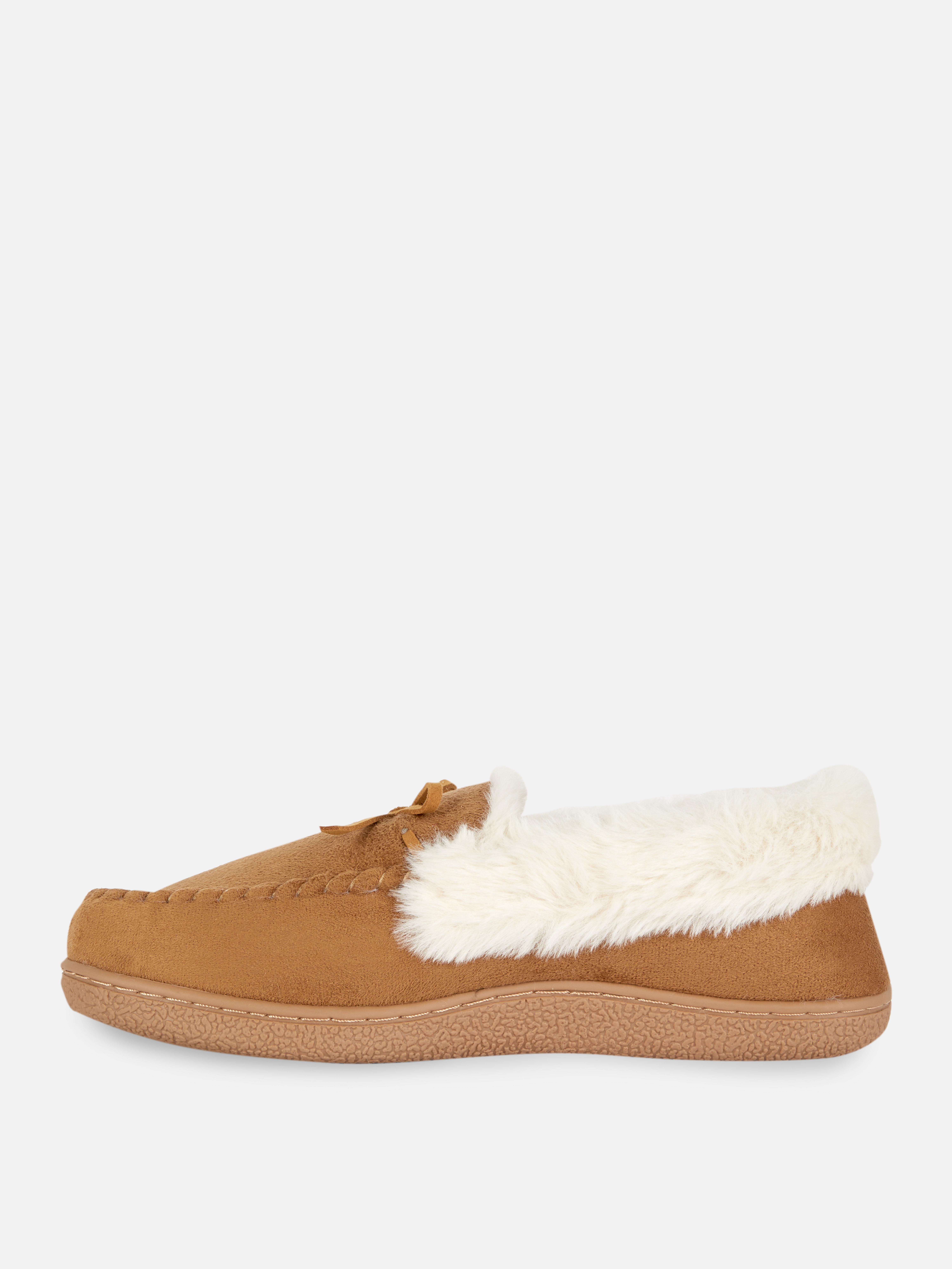 Faux Fur Apron Moccasin