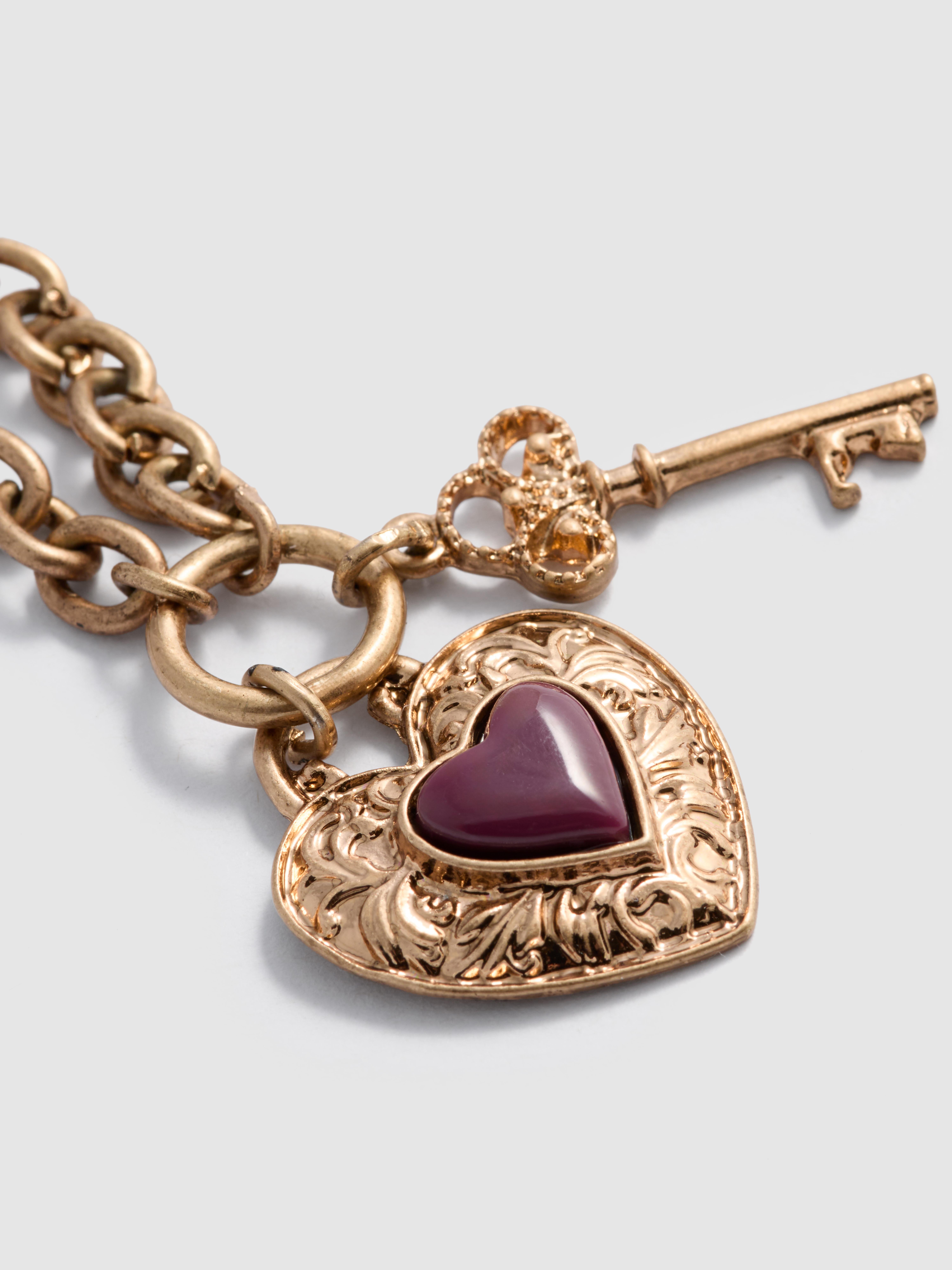 Paula Echevarría Heart Pendant Bracelet