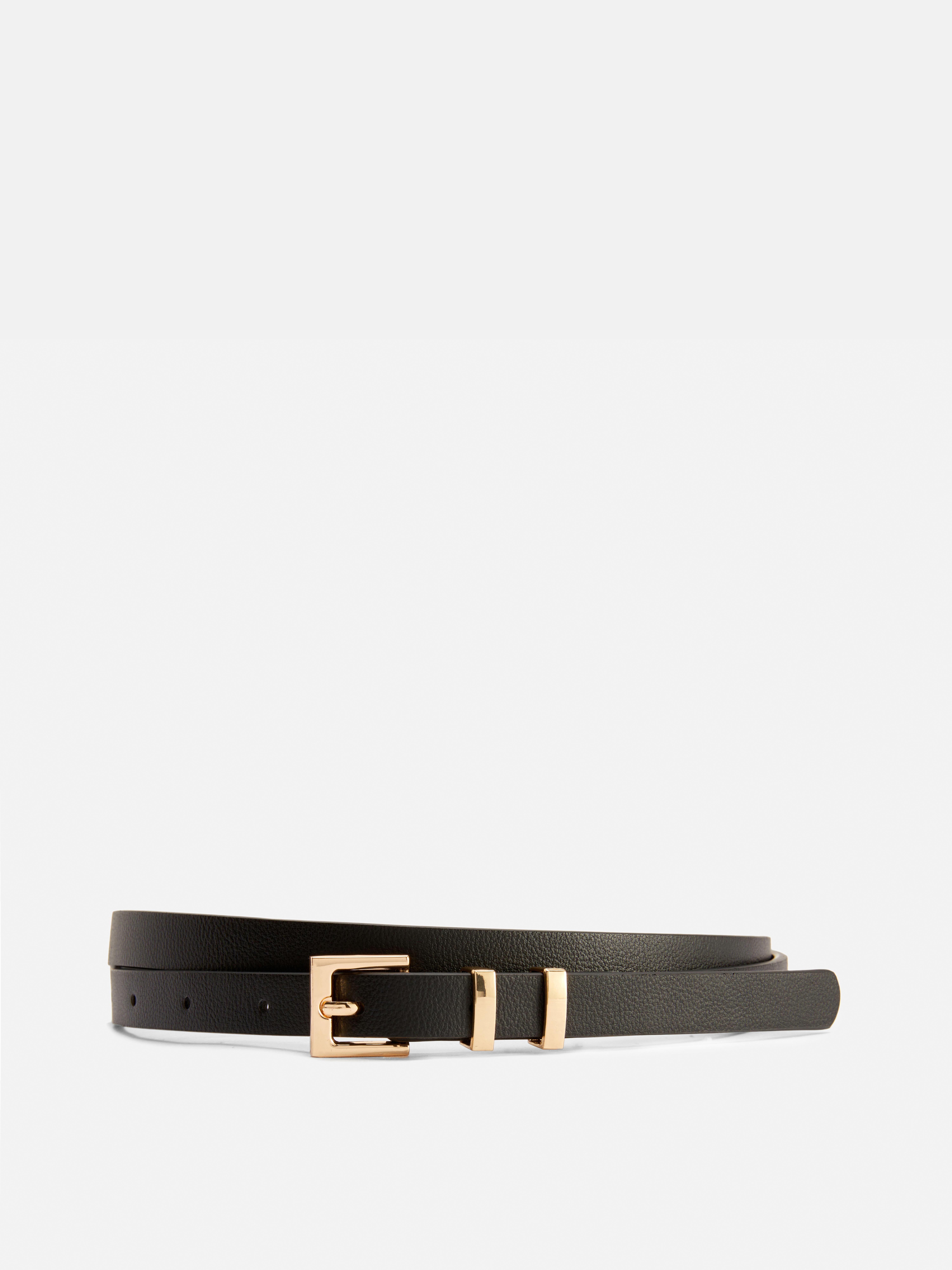 Skinny Square Buckle Belt