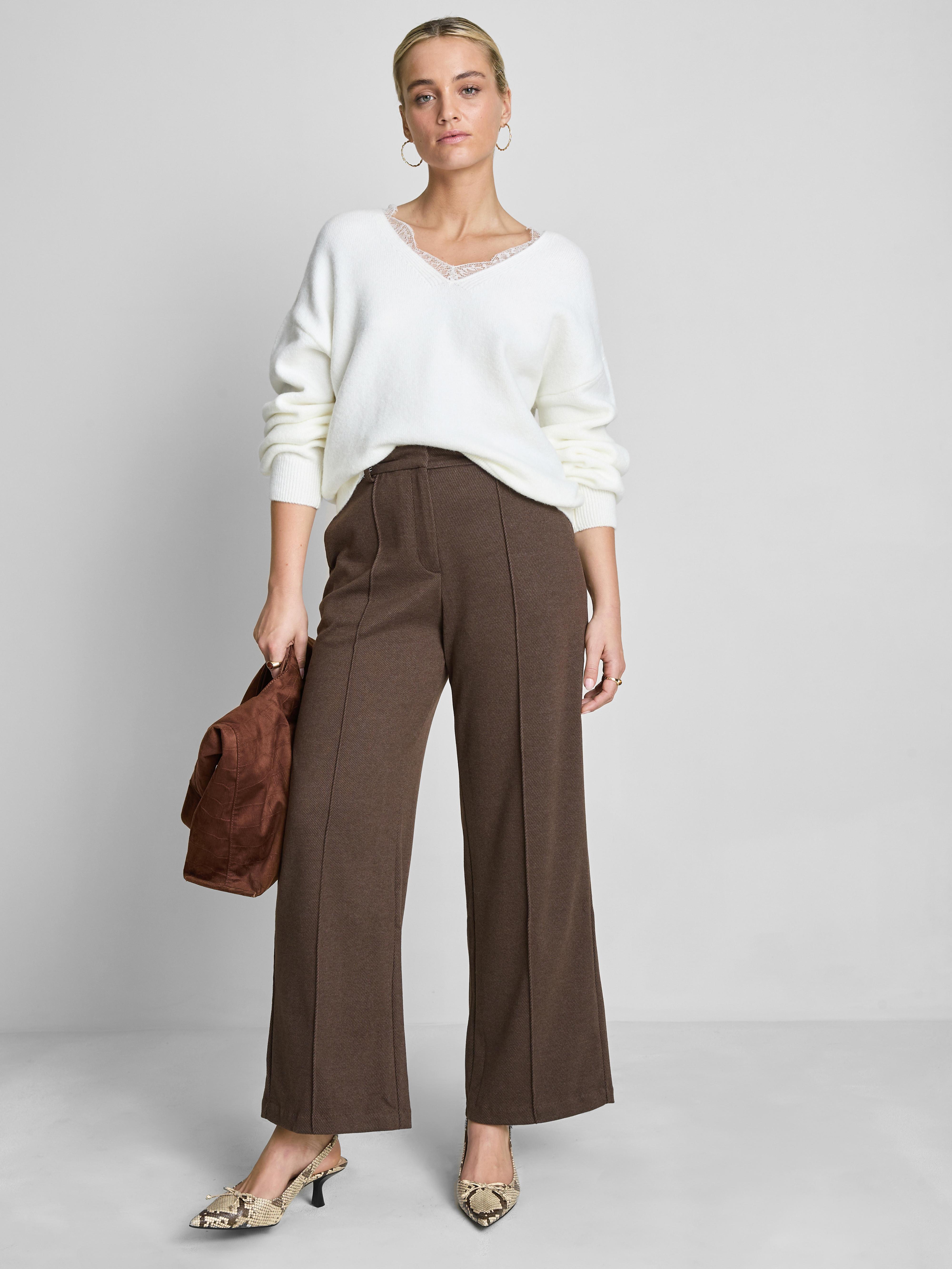 Tailored Straight Leg Pants