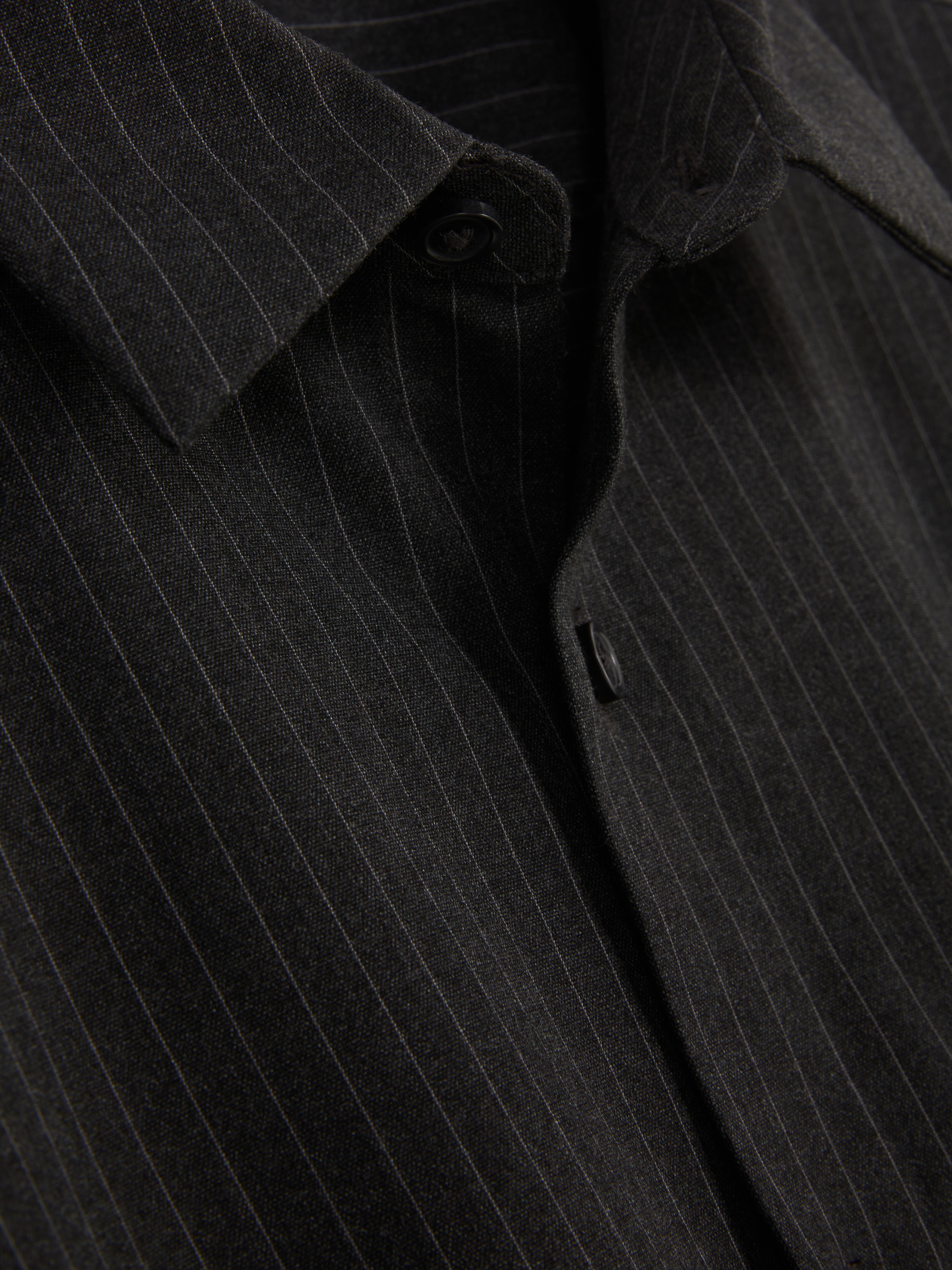 Long-Sleeve Pinstripe Shirt