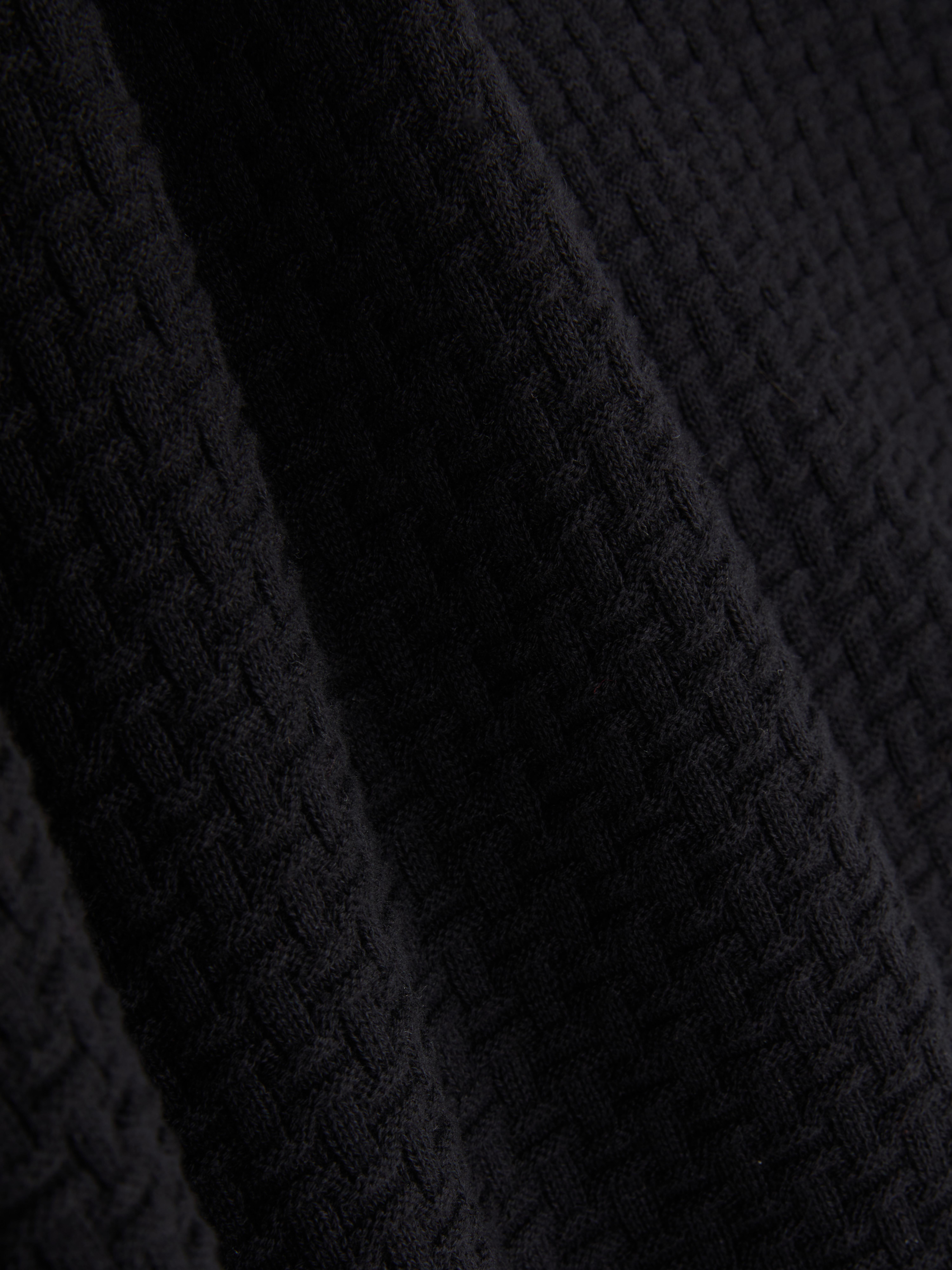 Textured Crew Neck Sweater