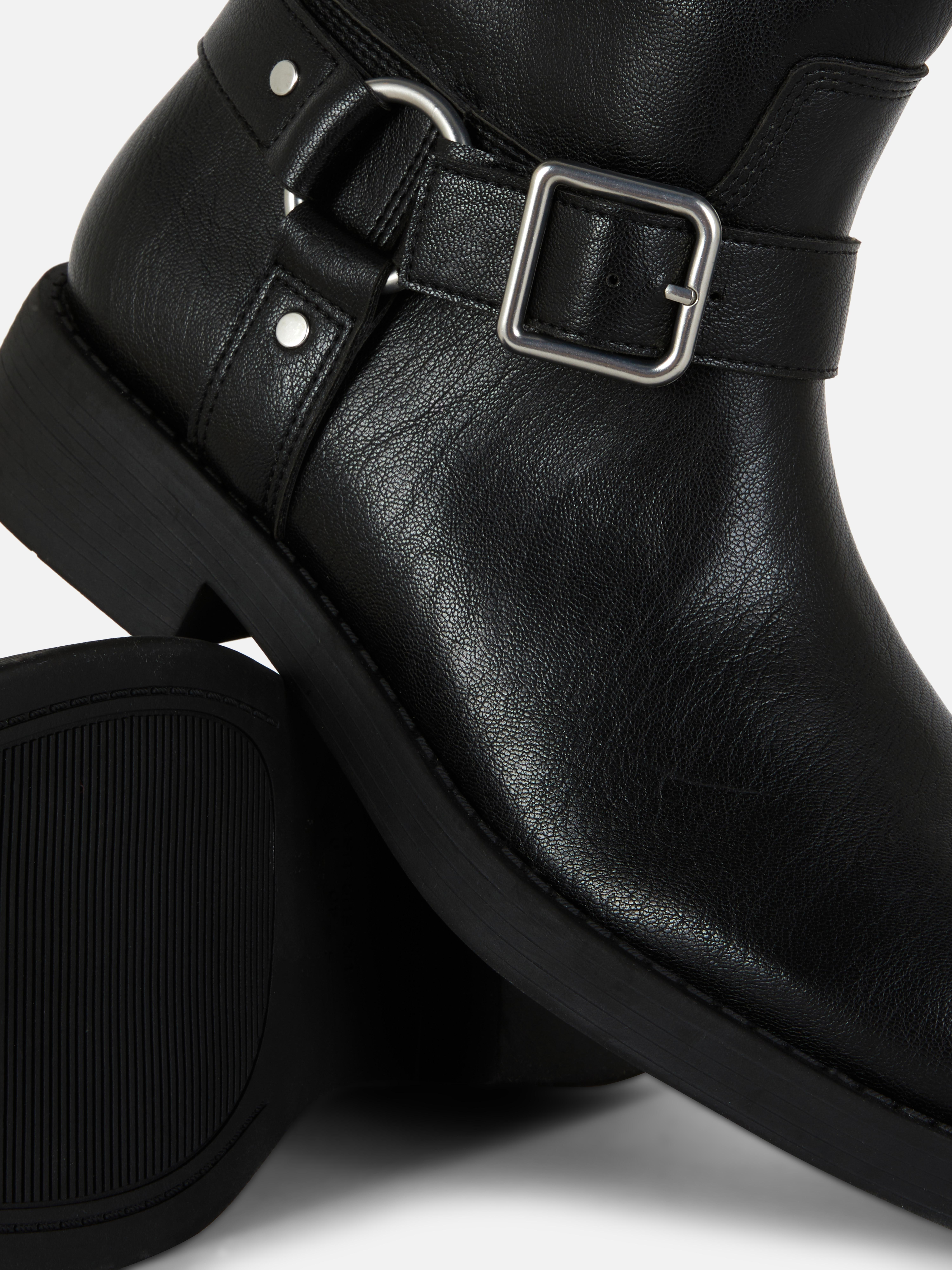 Knee High Biker Boots