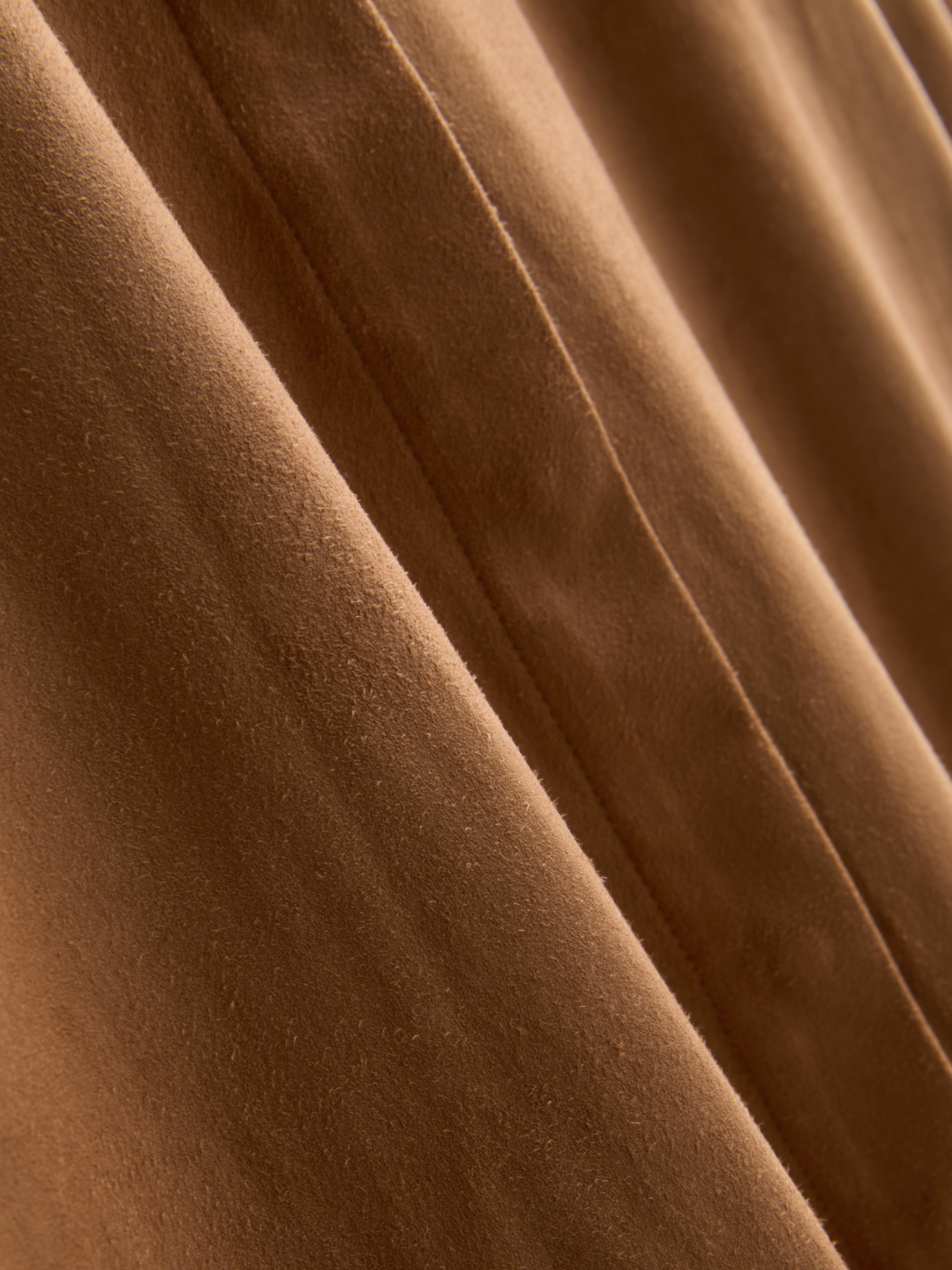 Paula Echevarría Faux Suede Shirt