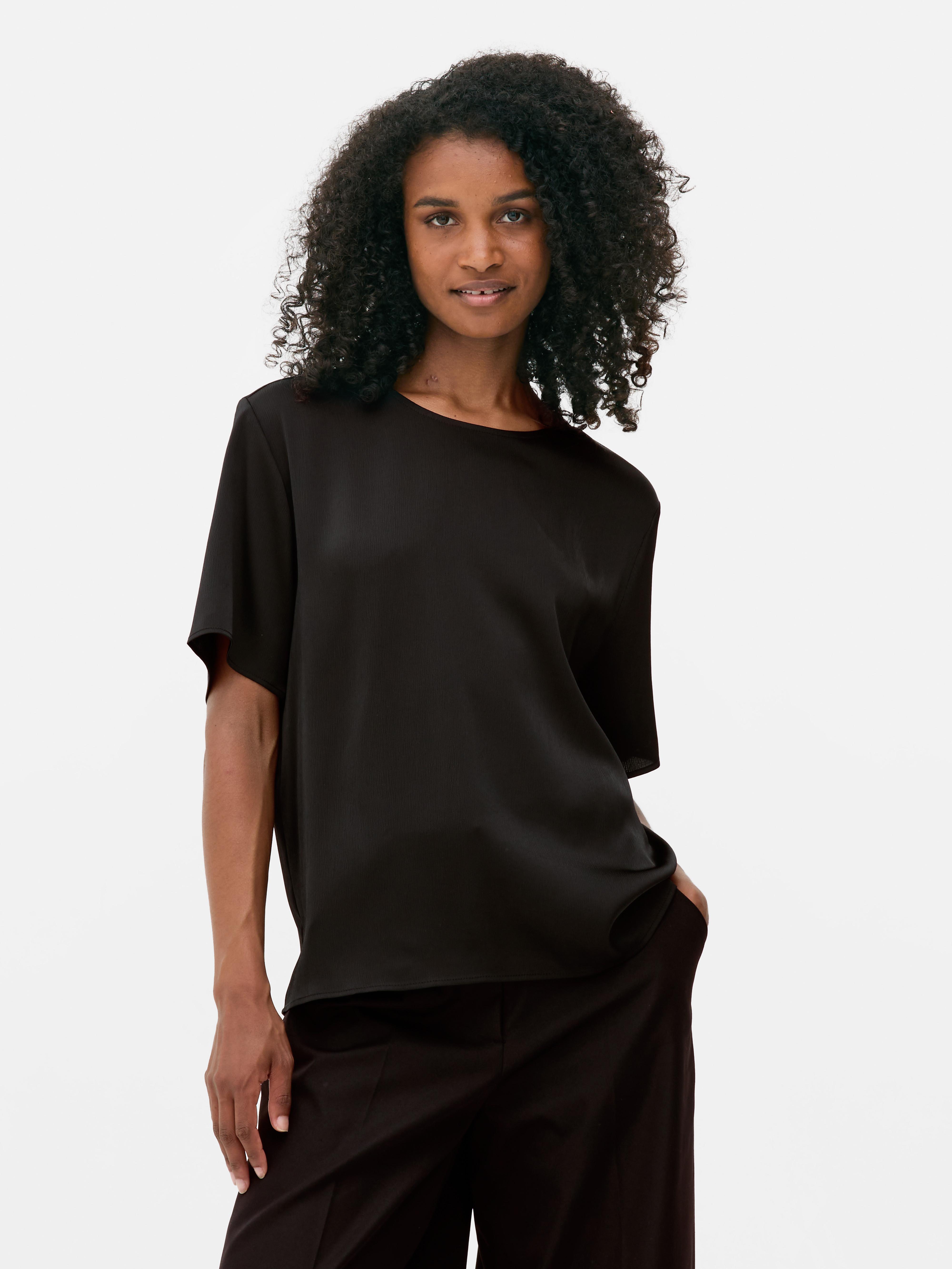 Relaxed Satin Tee