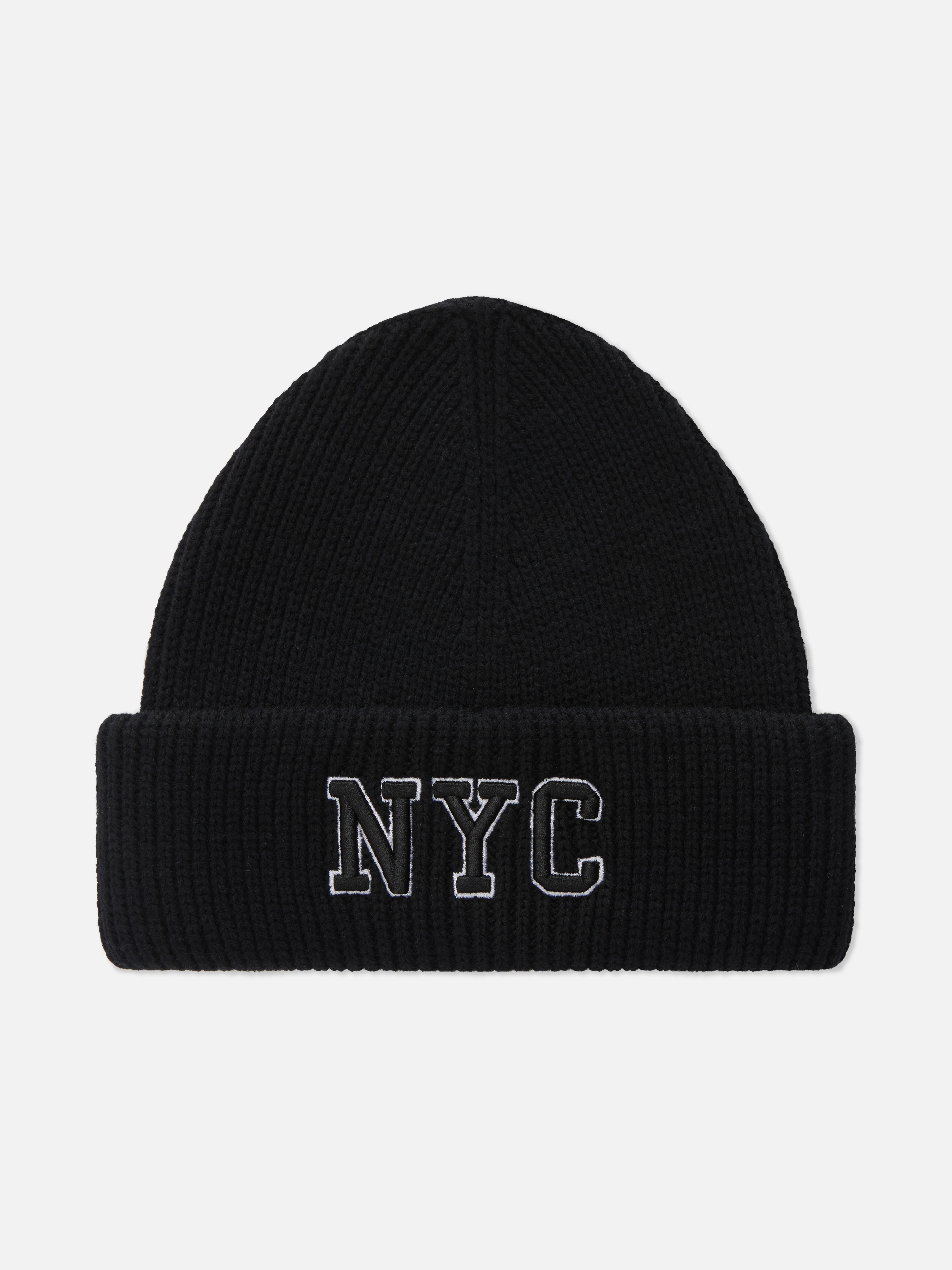 NYC Ribbed Beanie Hat