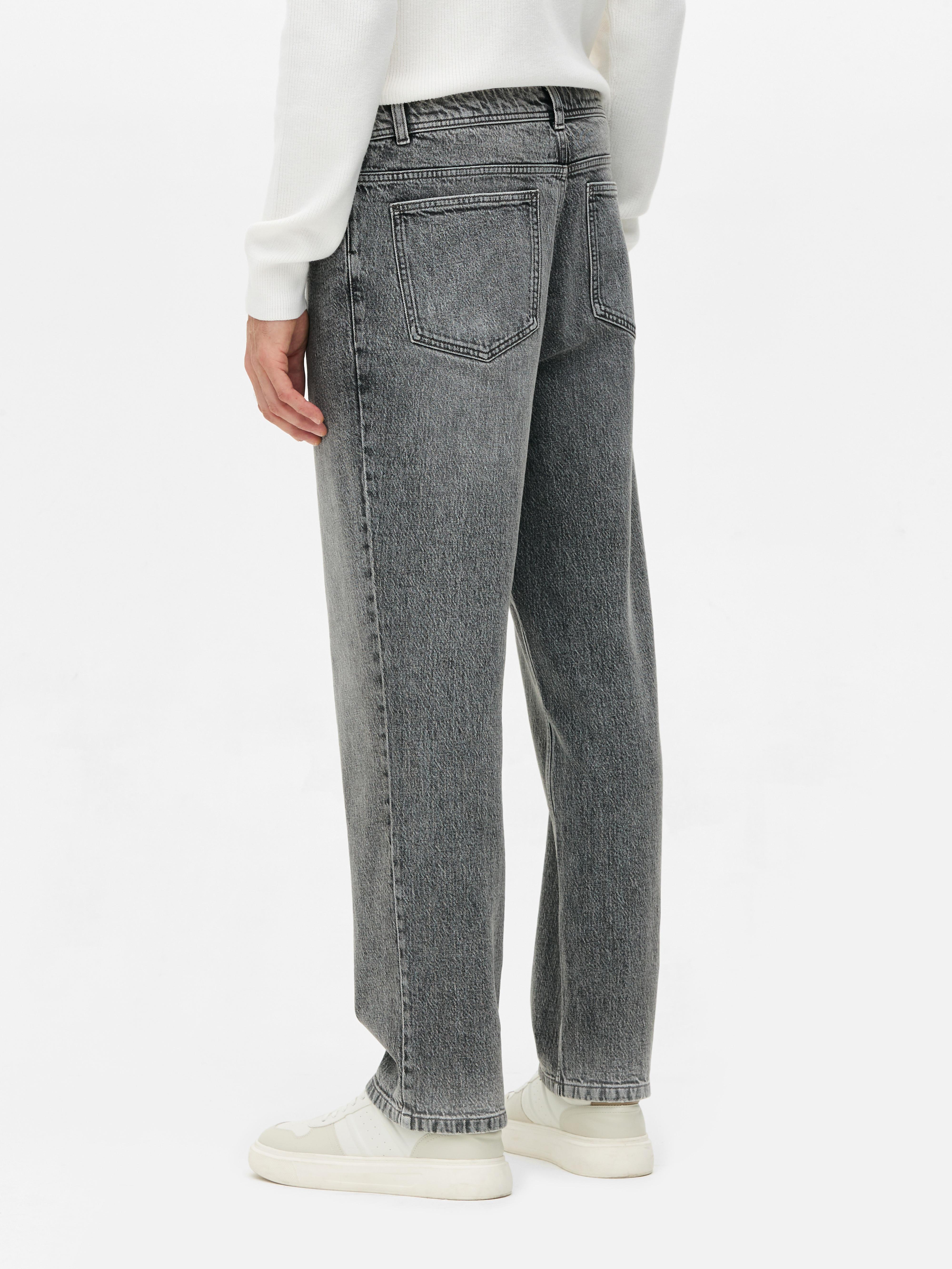 Mid-Rise Straight-Leg Jeans