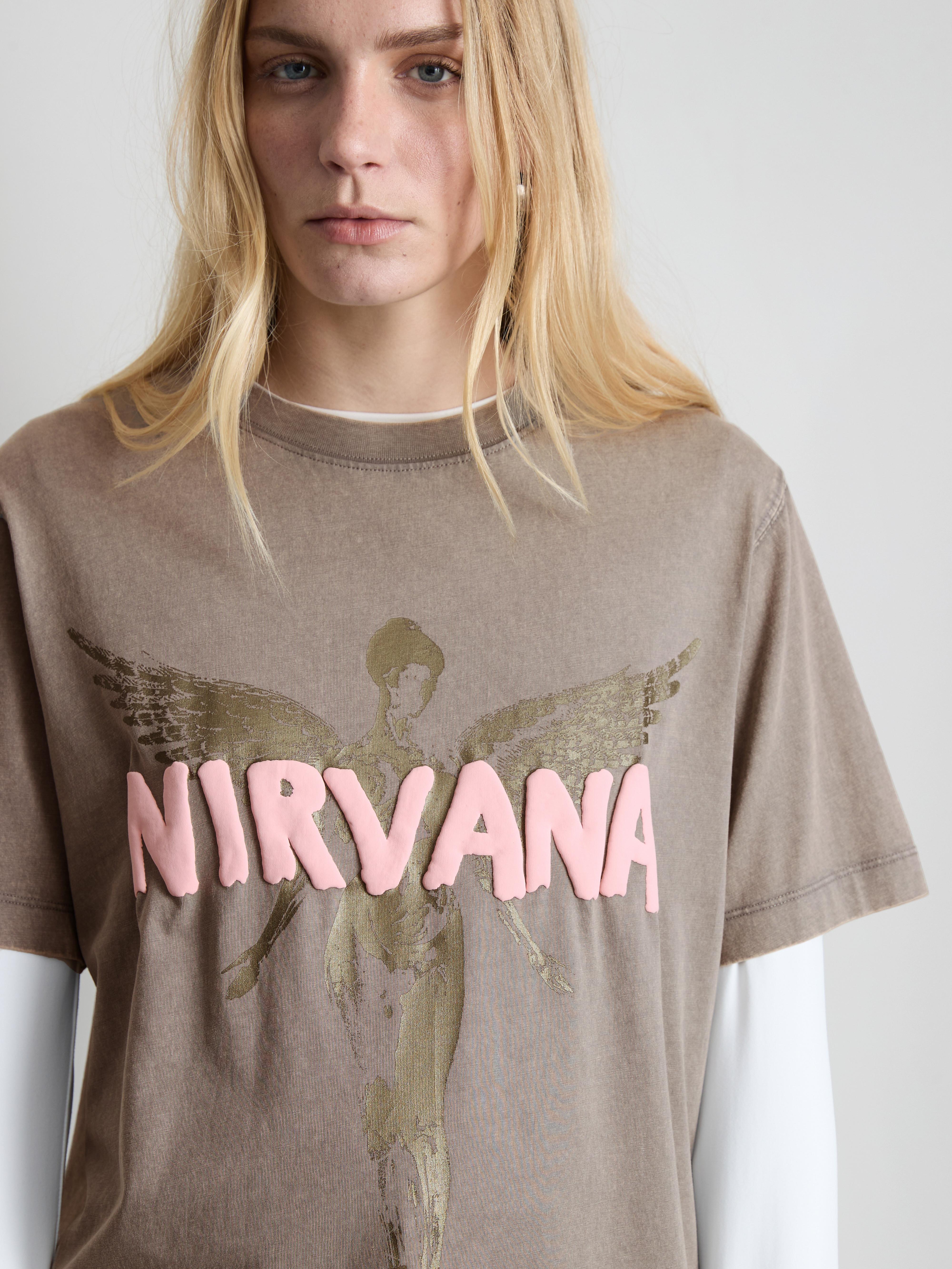 Nirvana Foil Print T-Shirt