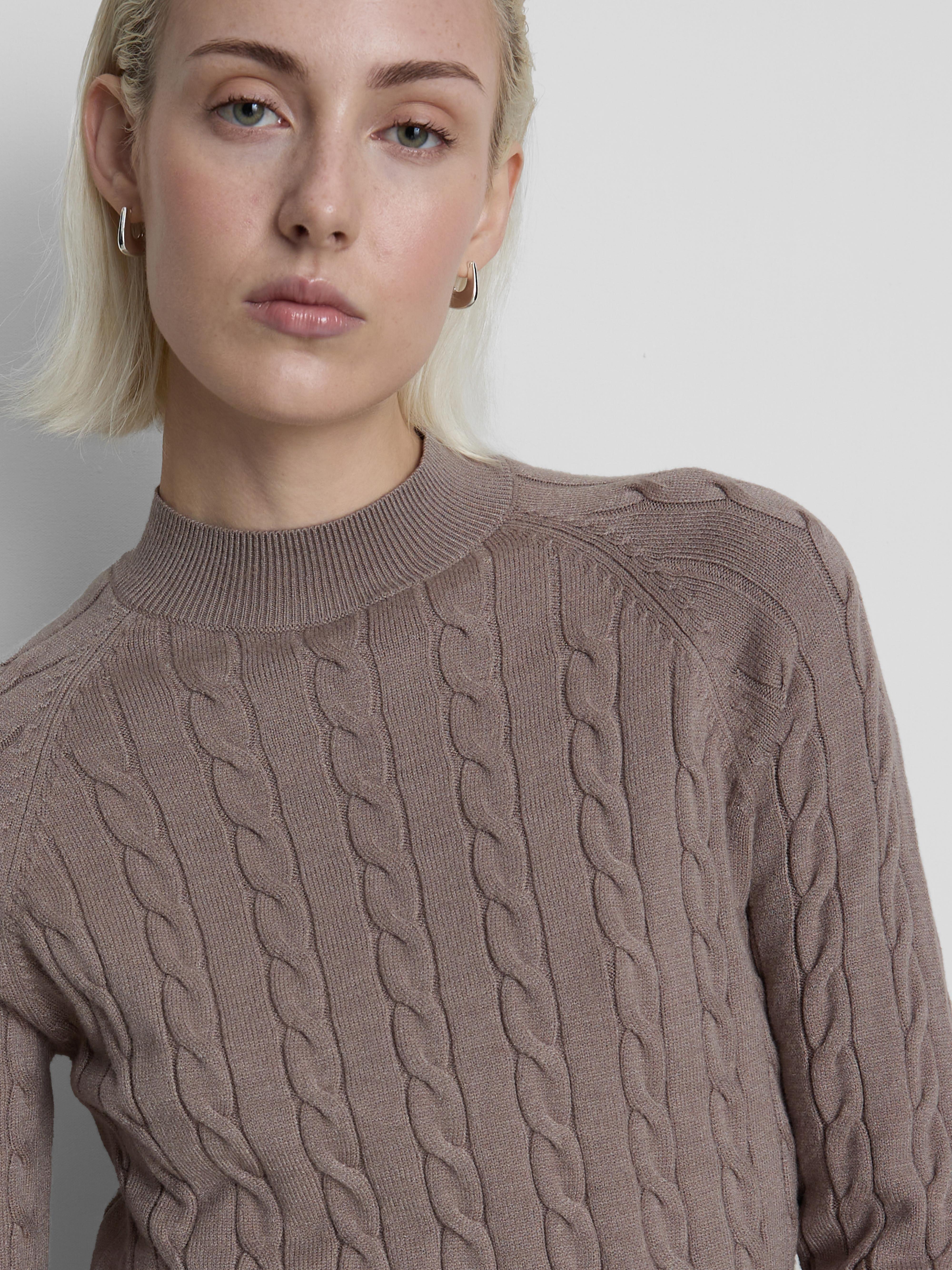 Turtle Neck Cable Sweater