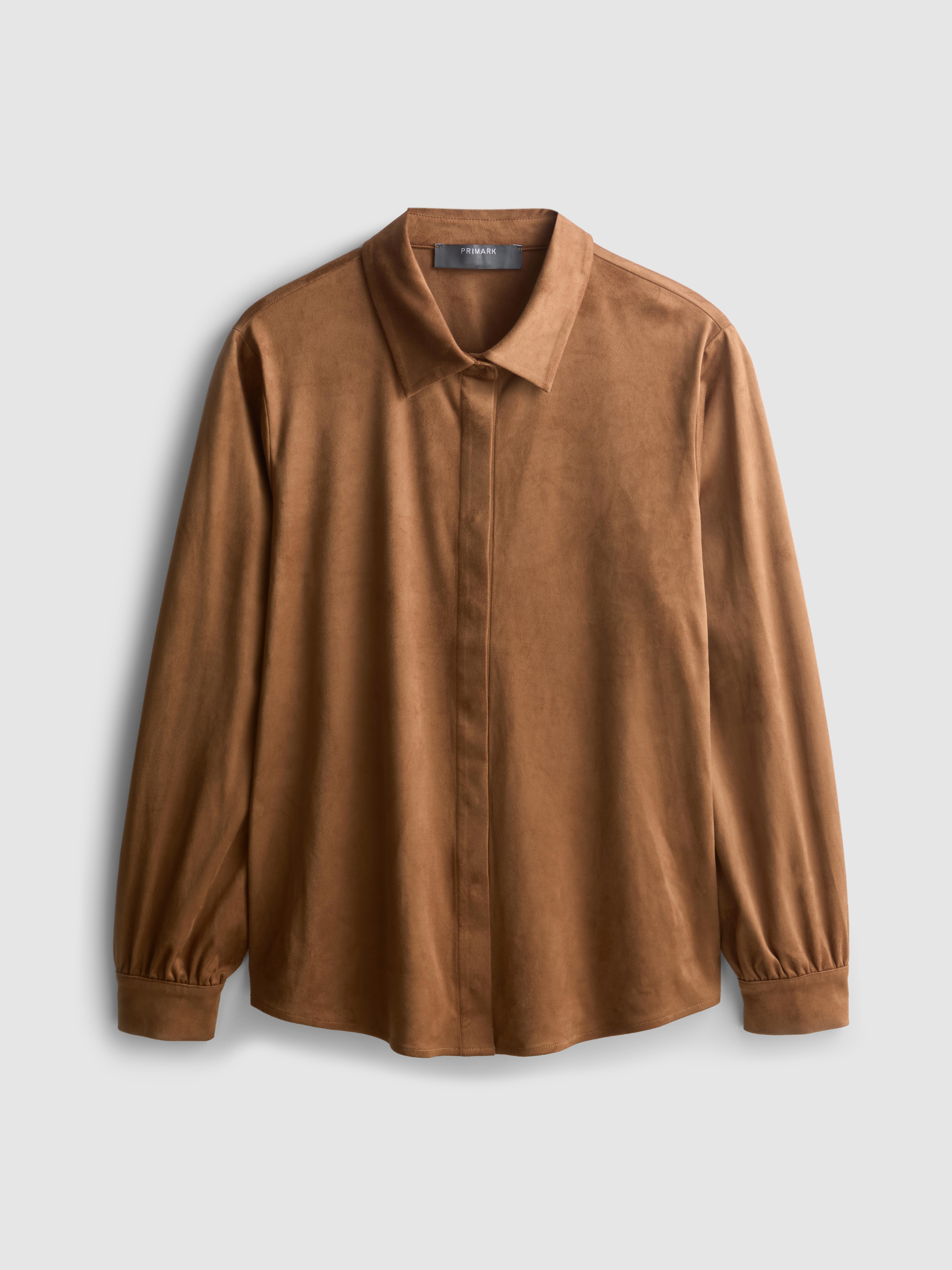 Paula Echevarría Faux Suede Shirt