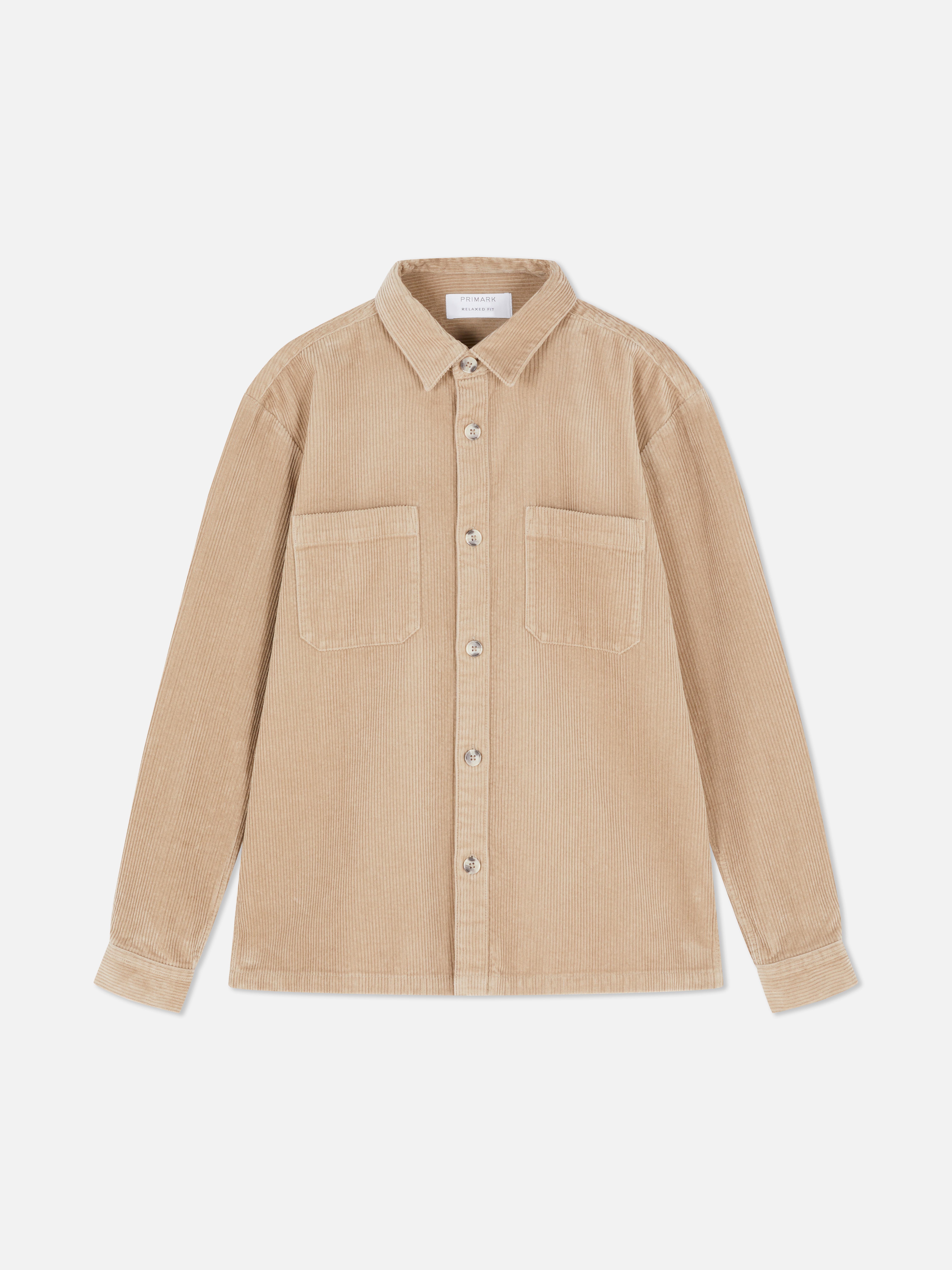 Button-Up Corduroy Overshirt