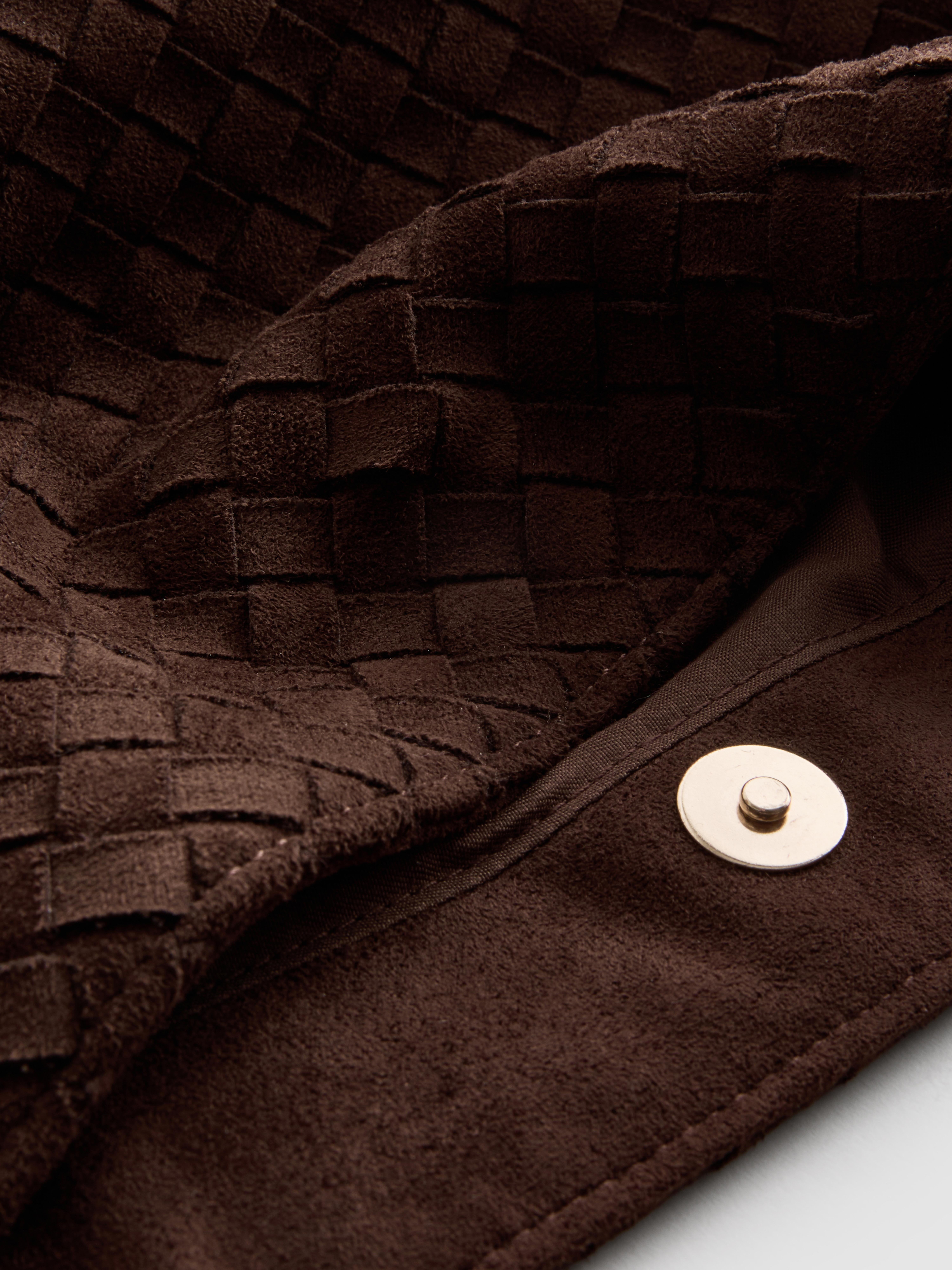 Chocolate Woven Tote Bag