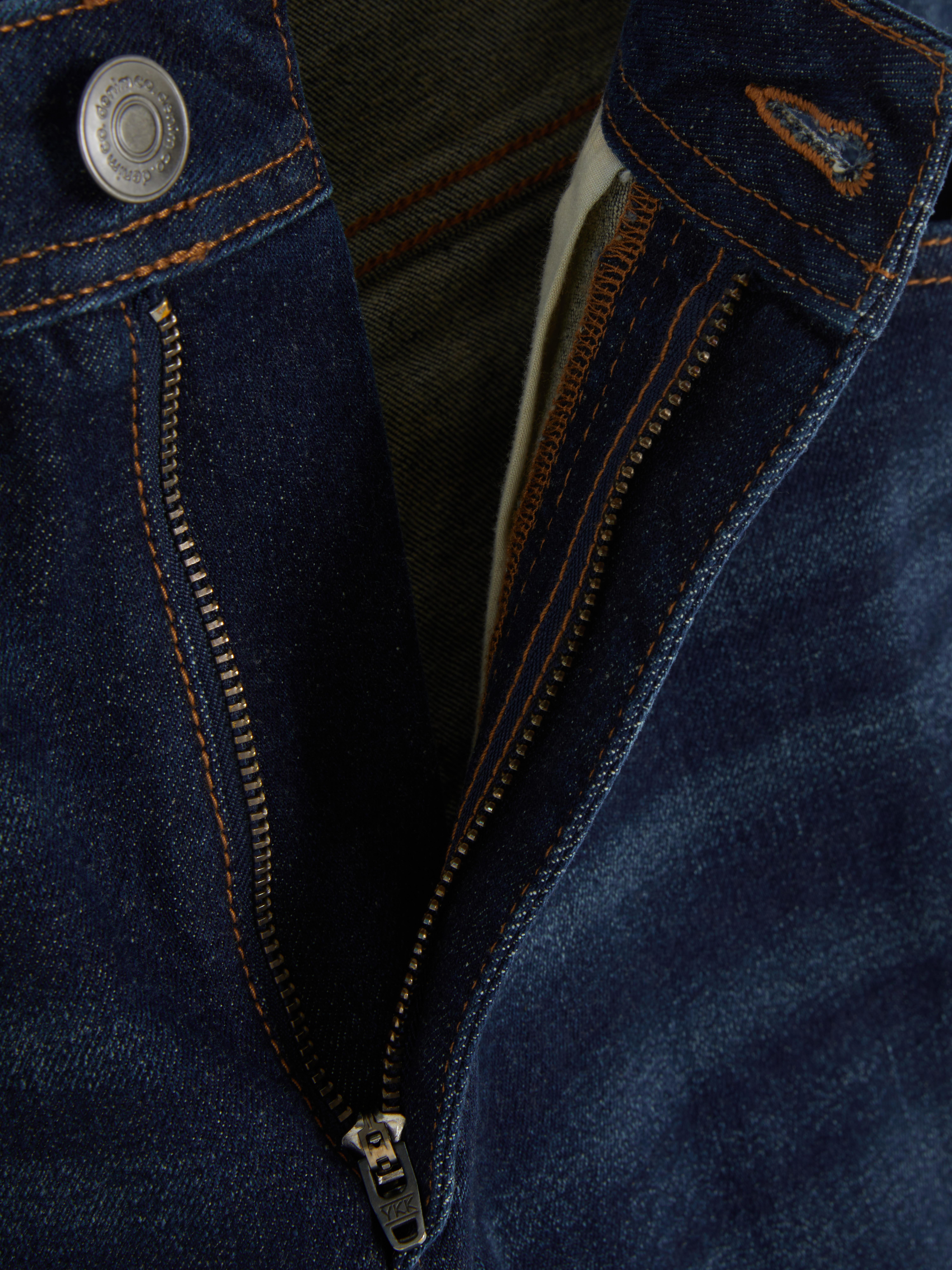 Mid-Rise Straight-Leg Jeans