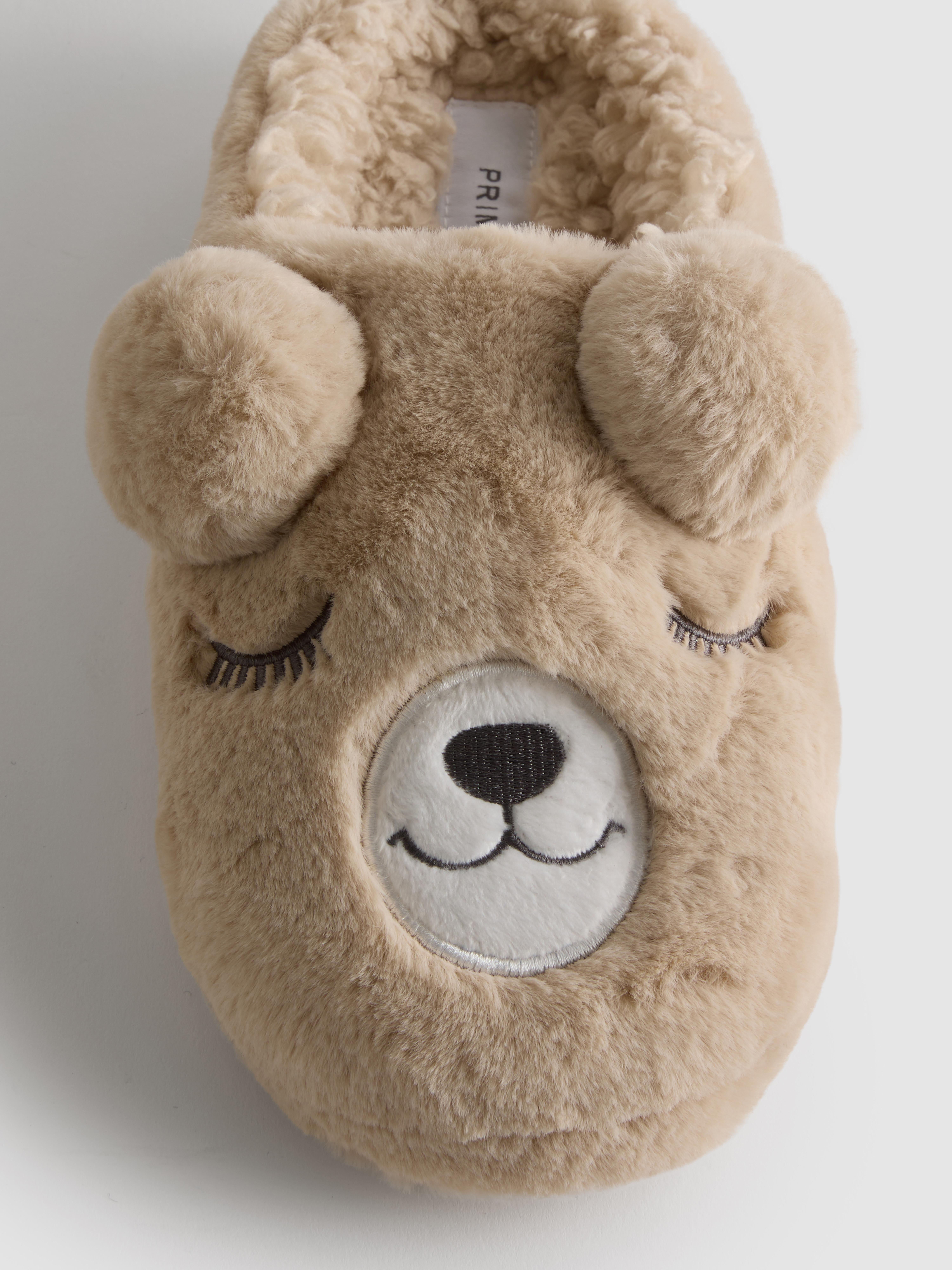 Teddy Bear Mule Slippers