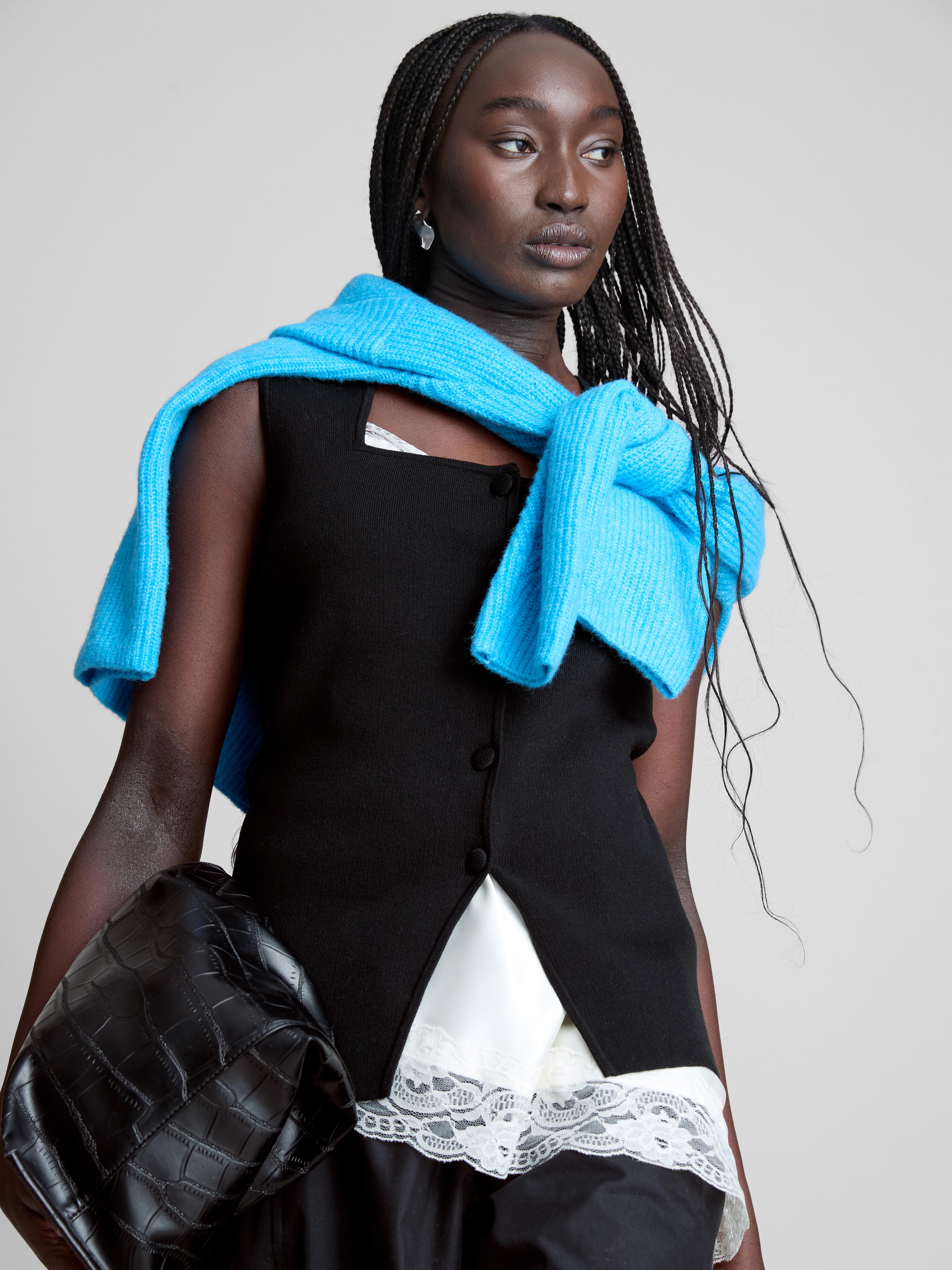 Sculpted Square Neck Waistcoat