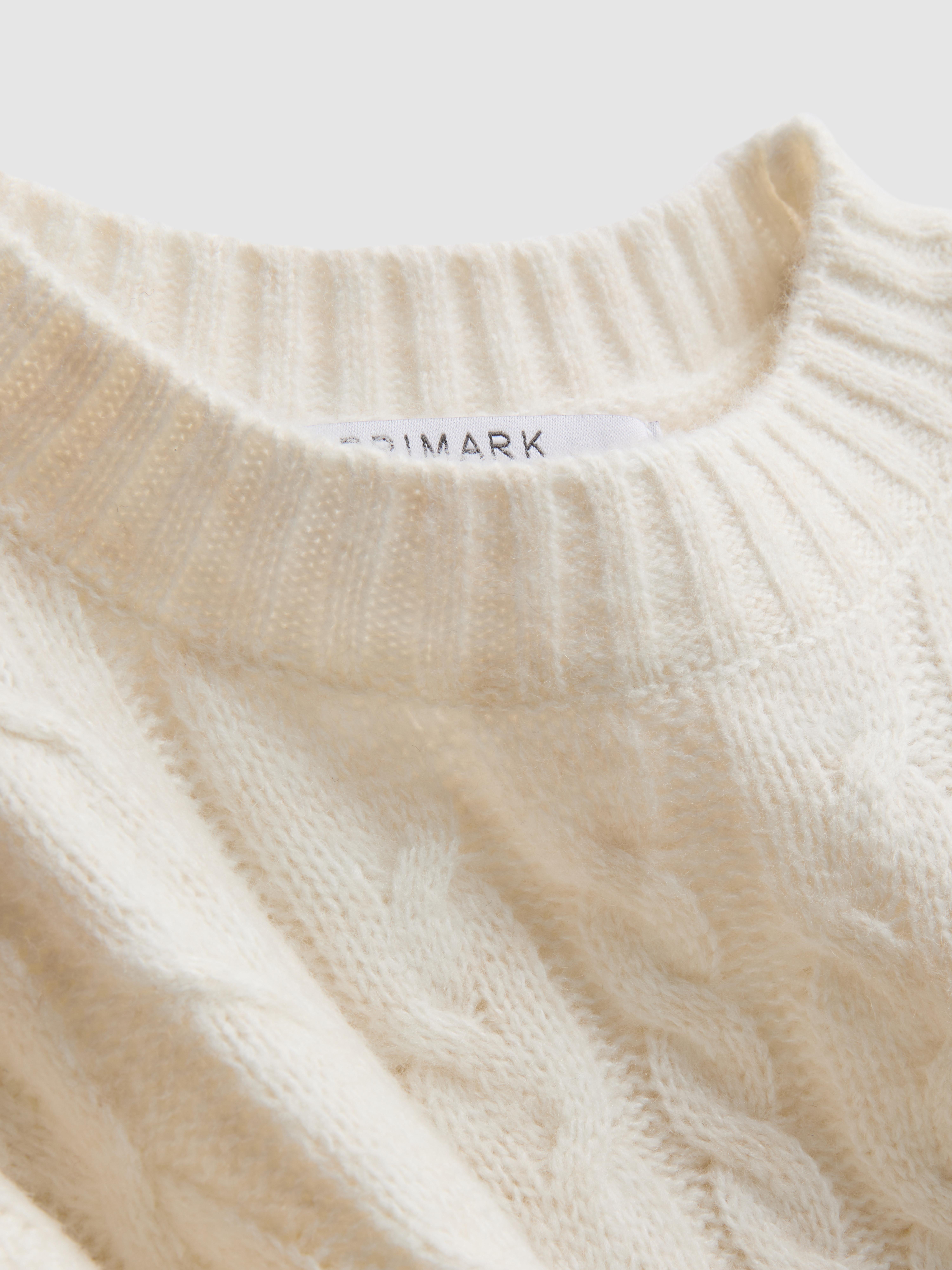 Cable Knit Mini Sweater Dress