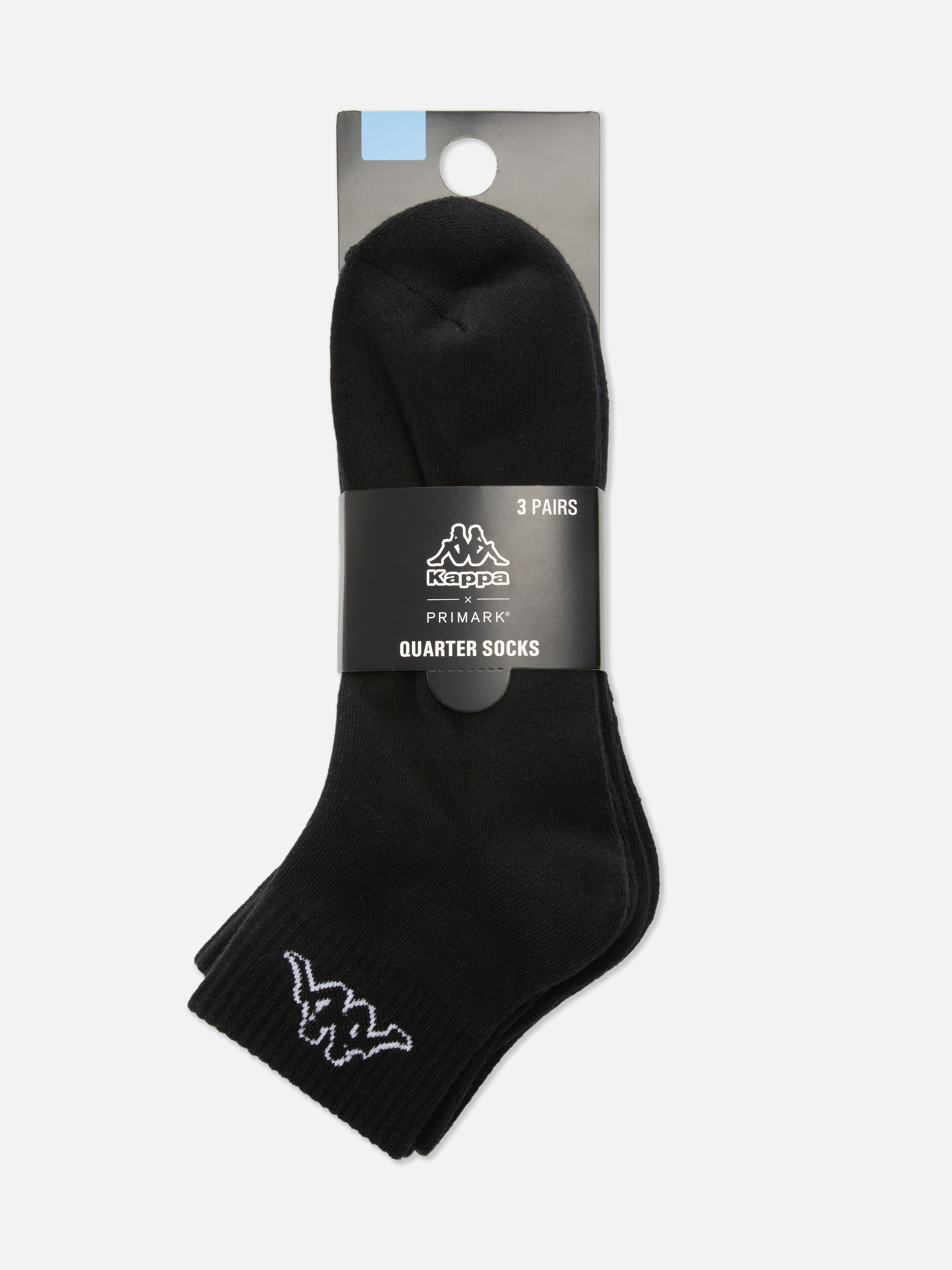 3-Pack Kappa x Primark Quarter Crew Socks