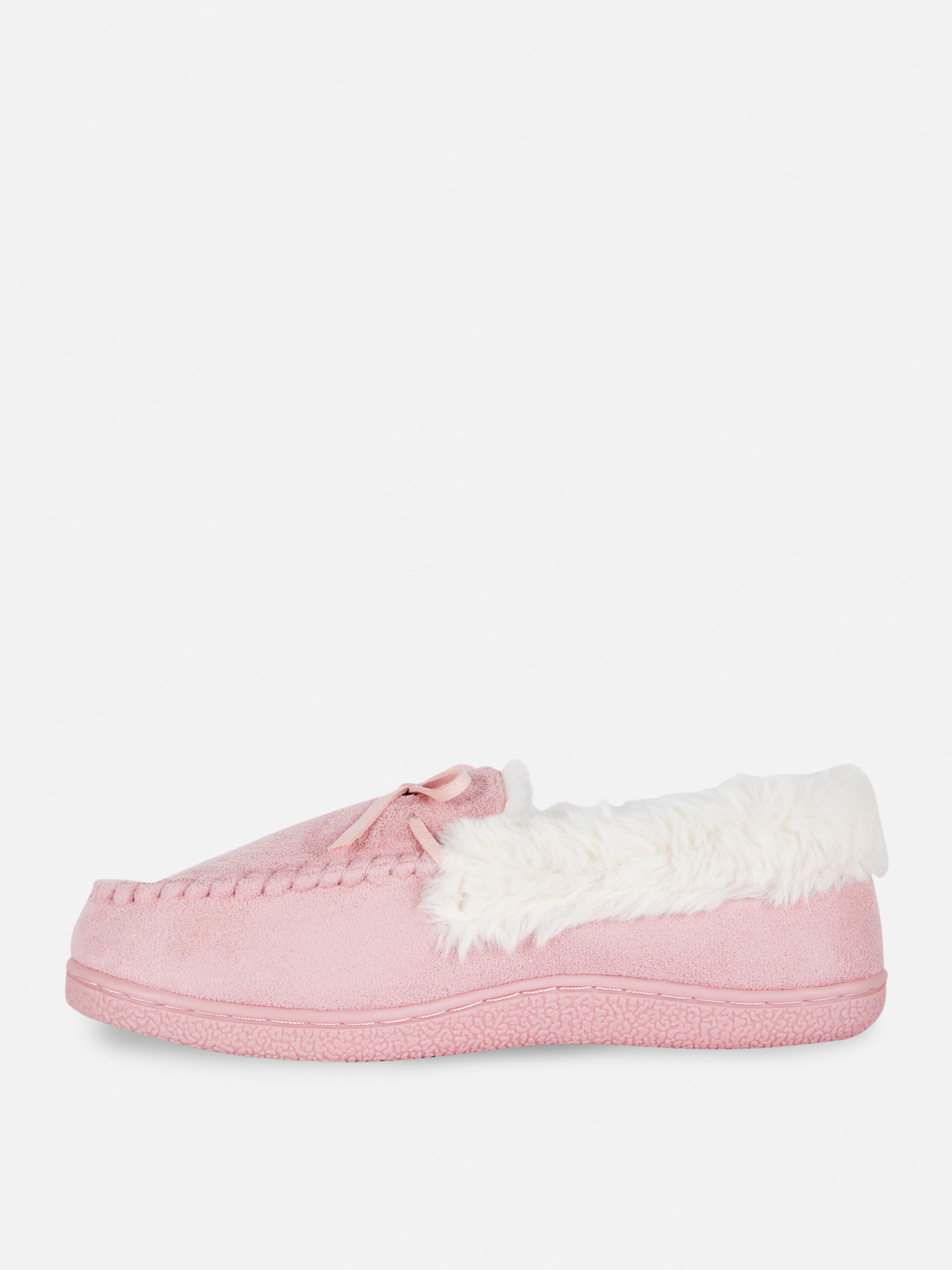 Faux Fur Apron Moccasin