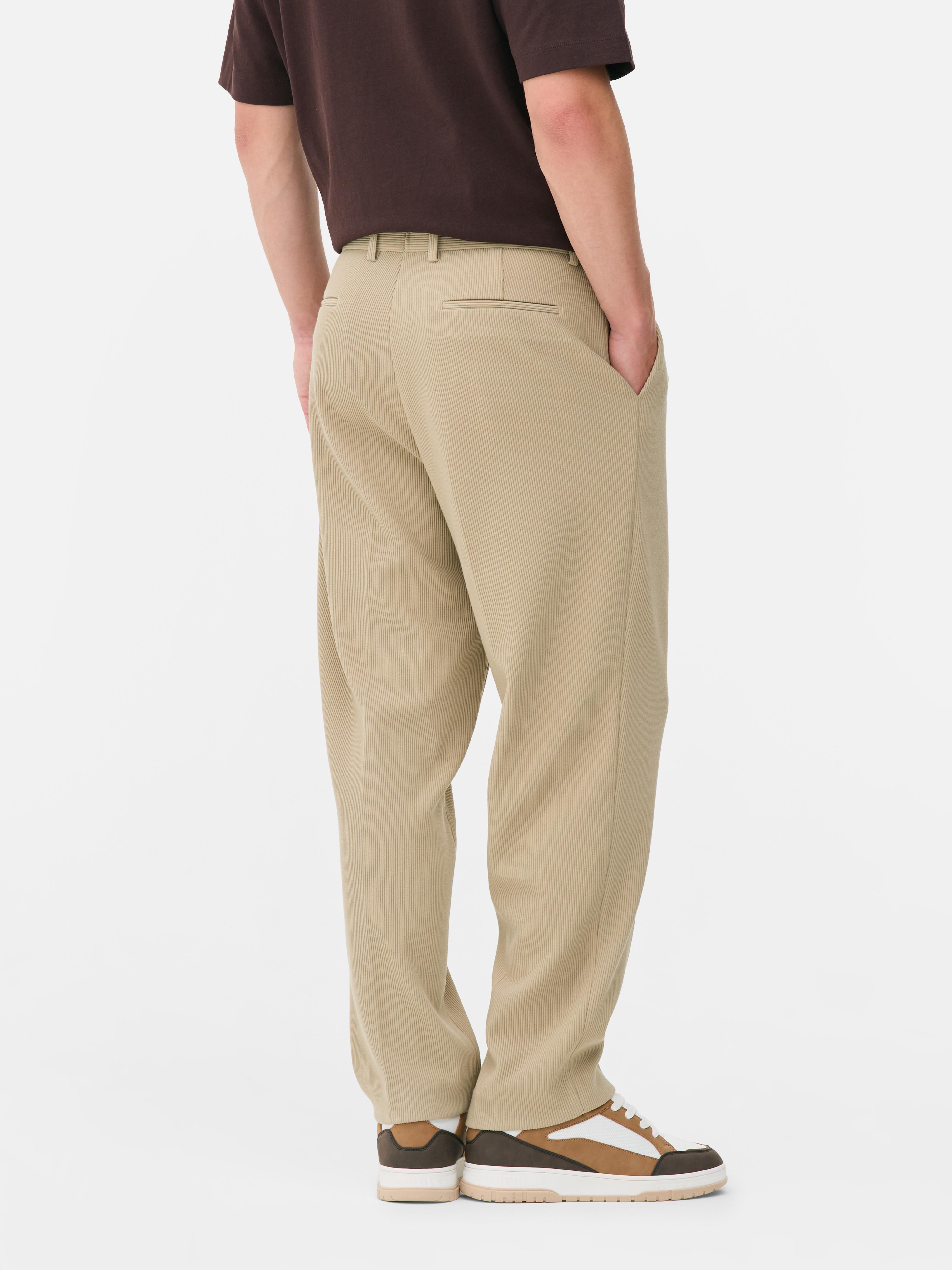 Slim Fit Plisse Pants