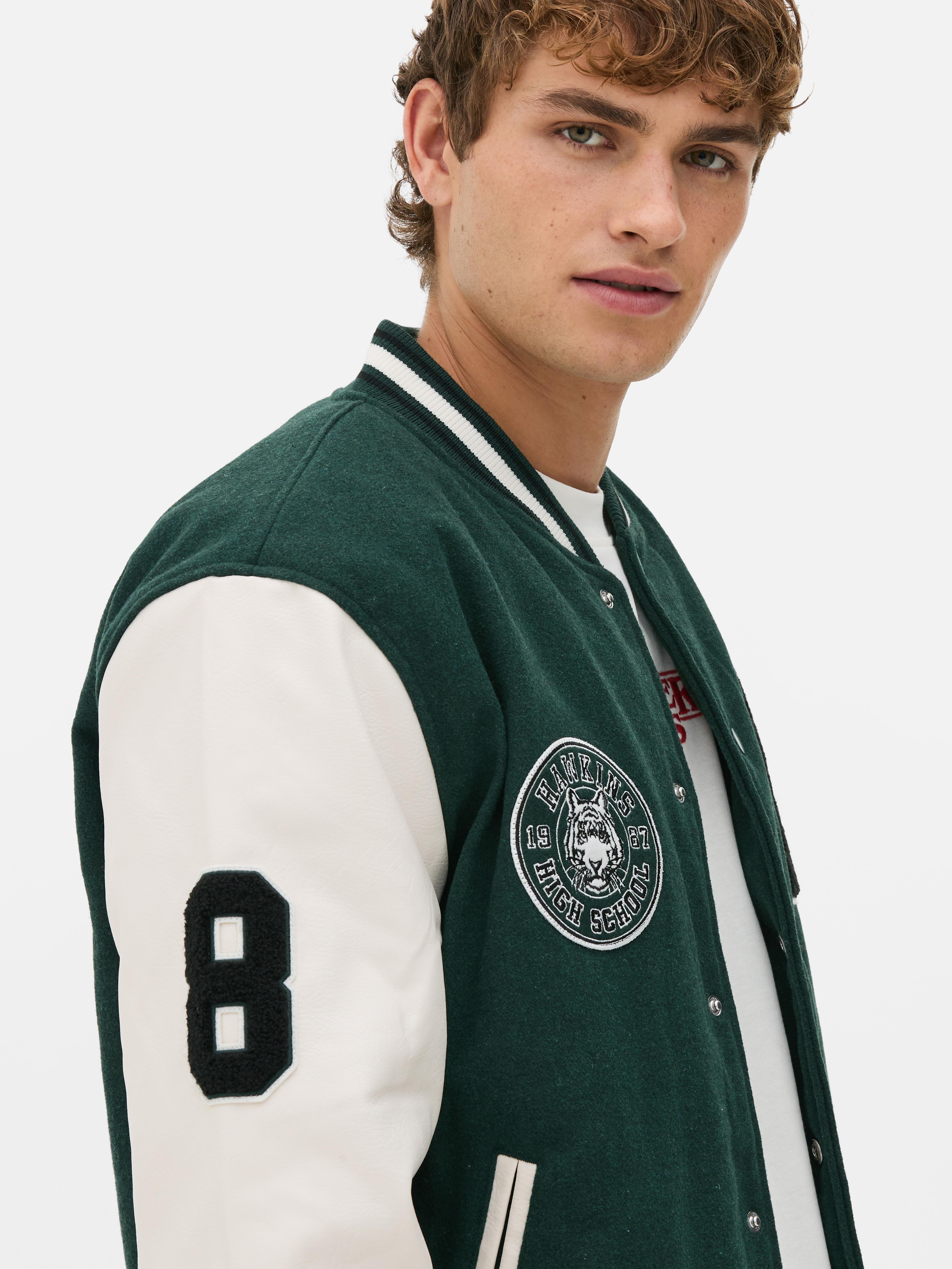 Stranger Things Hawkins Tigers Varsity Jacket
