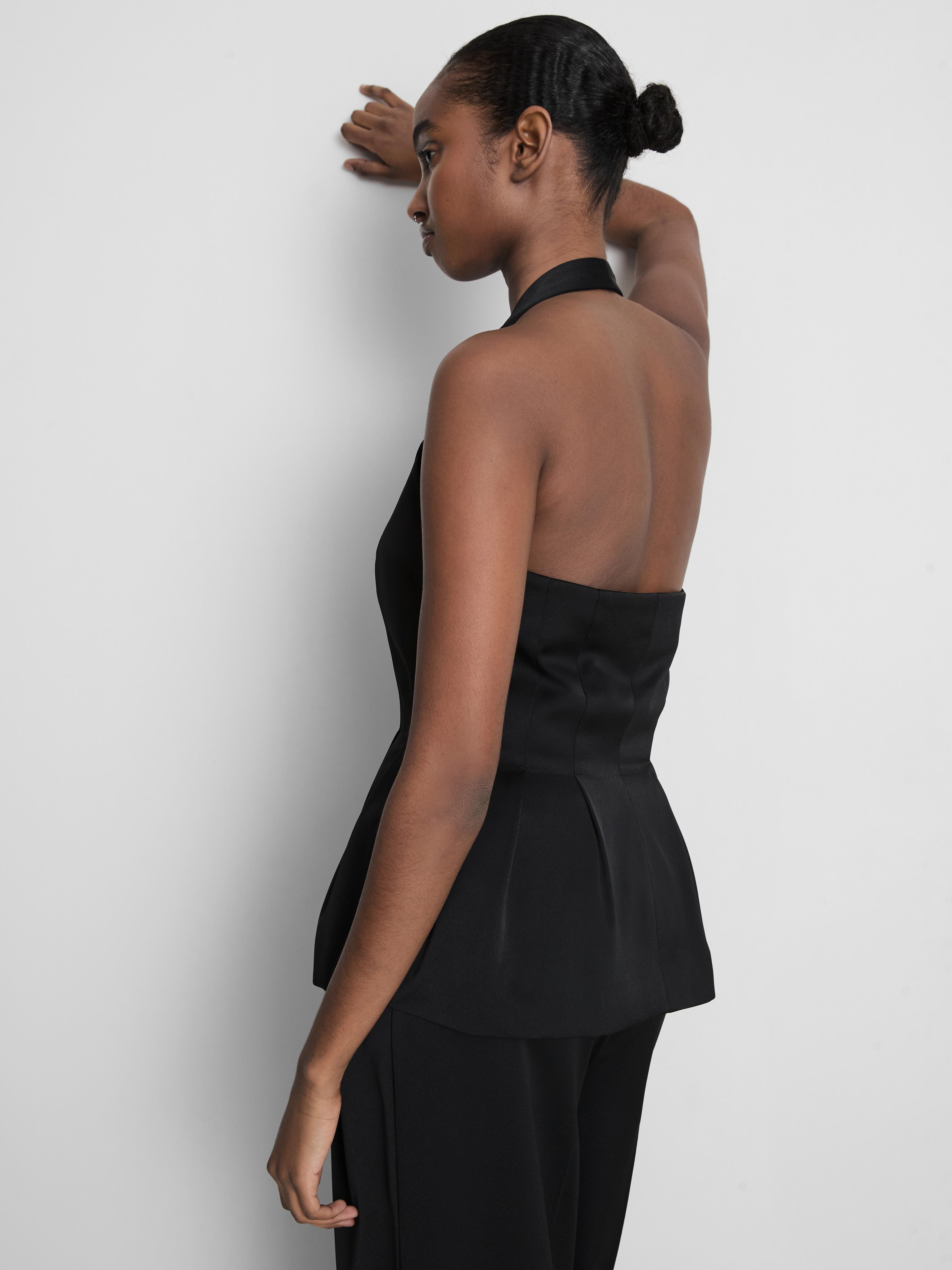 Satin Halterneck Waistcoat