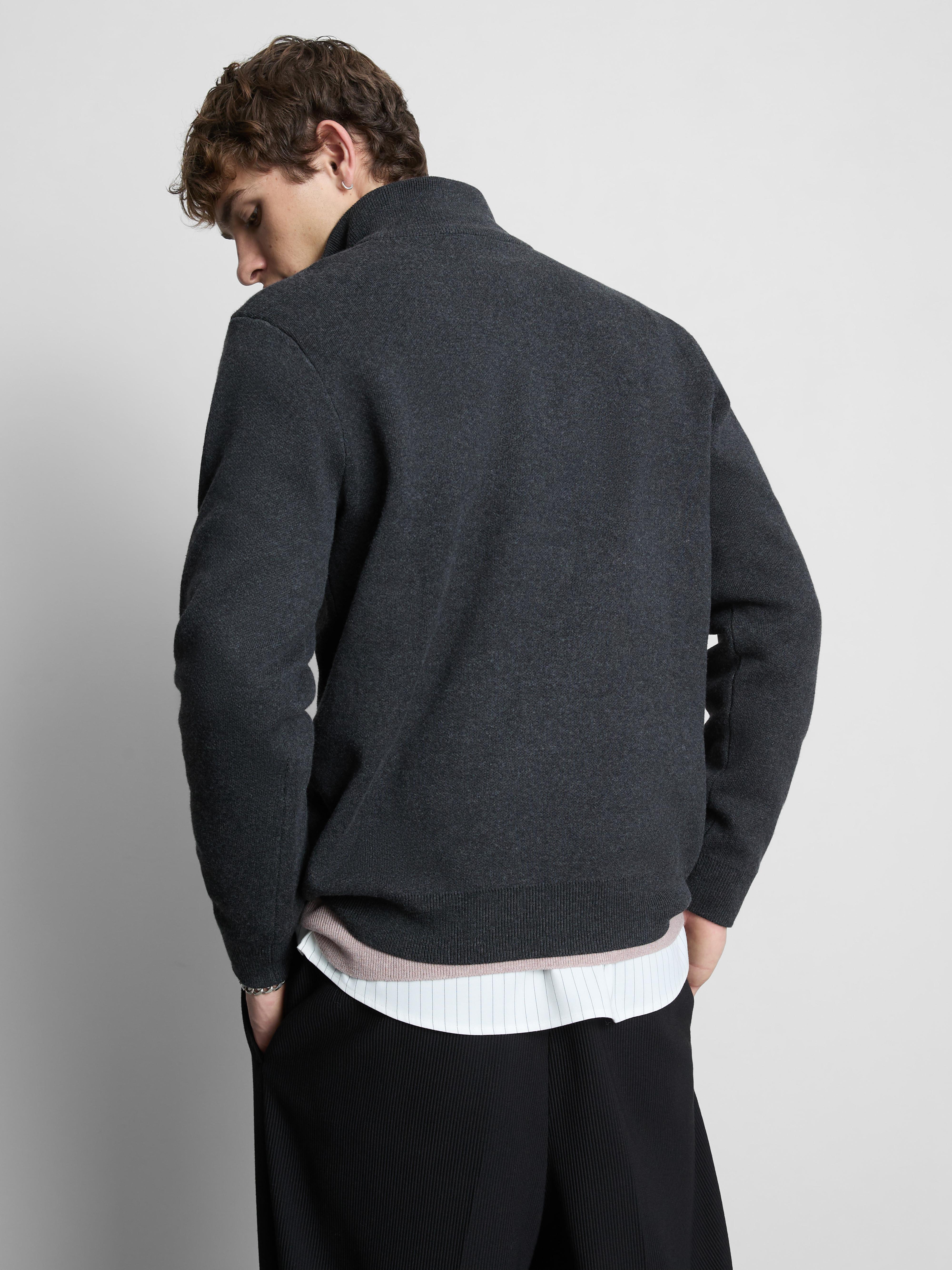 Half-Zip Funnel Neck Sweater