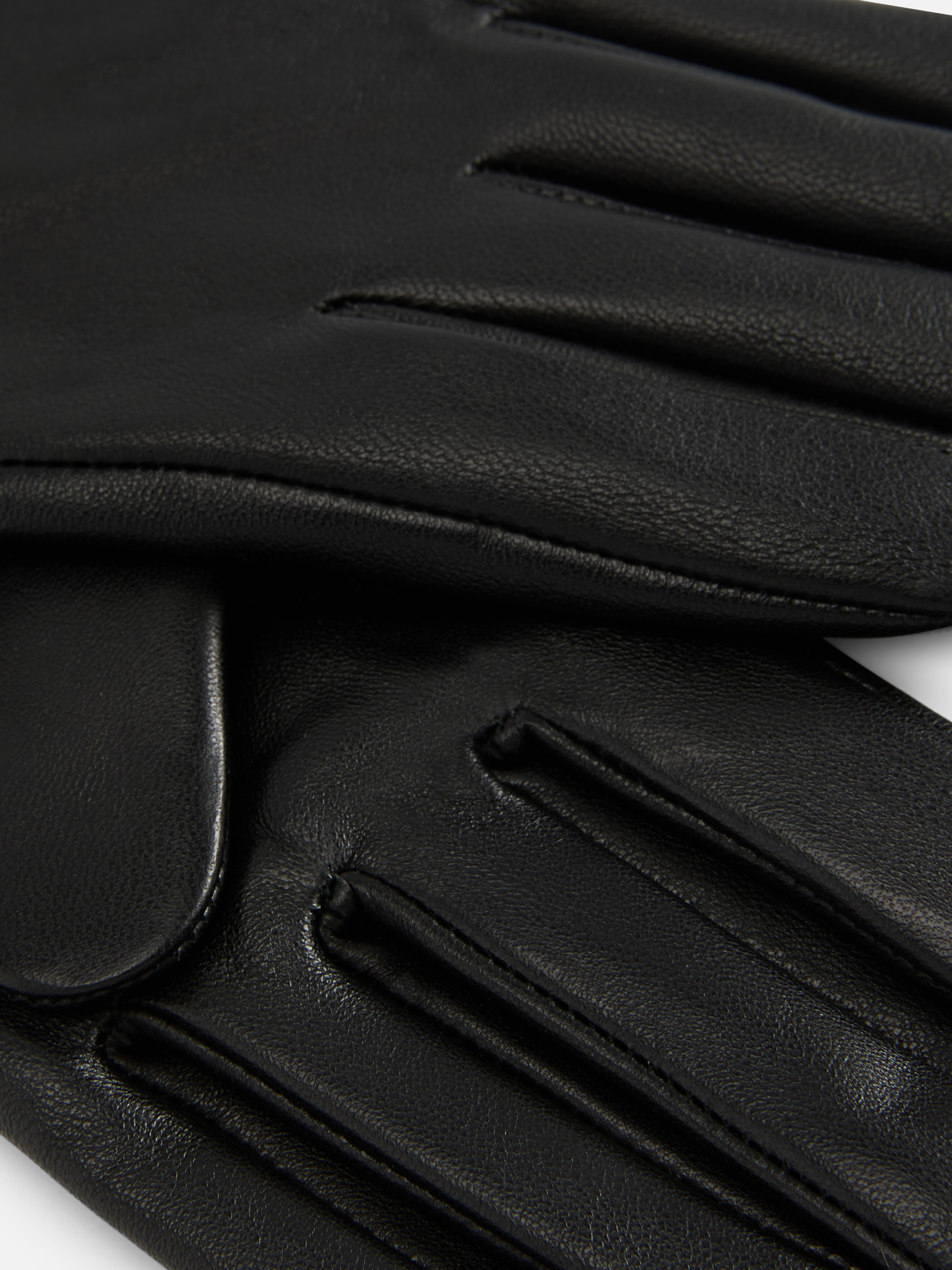 The Edit Leather Gloves