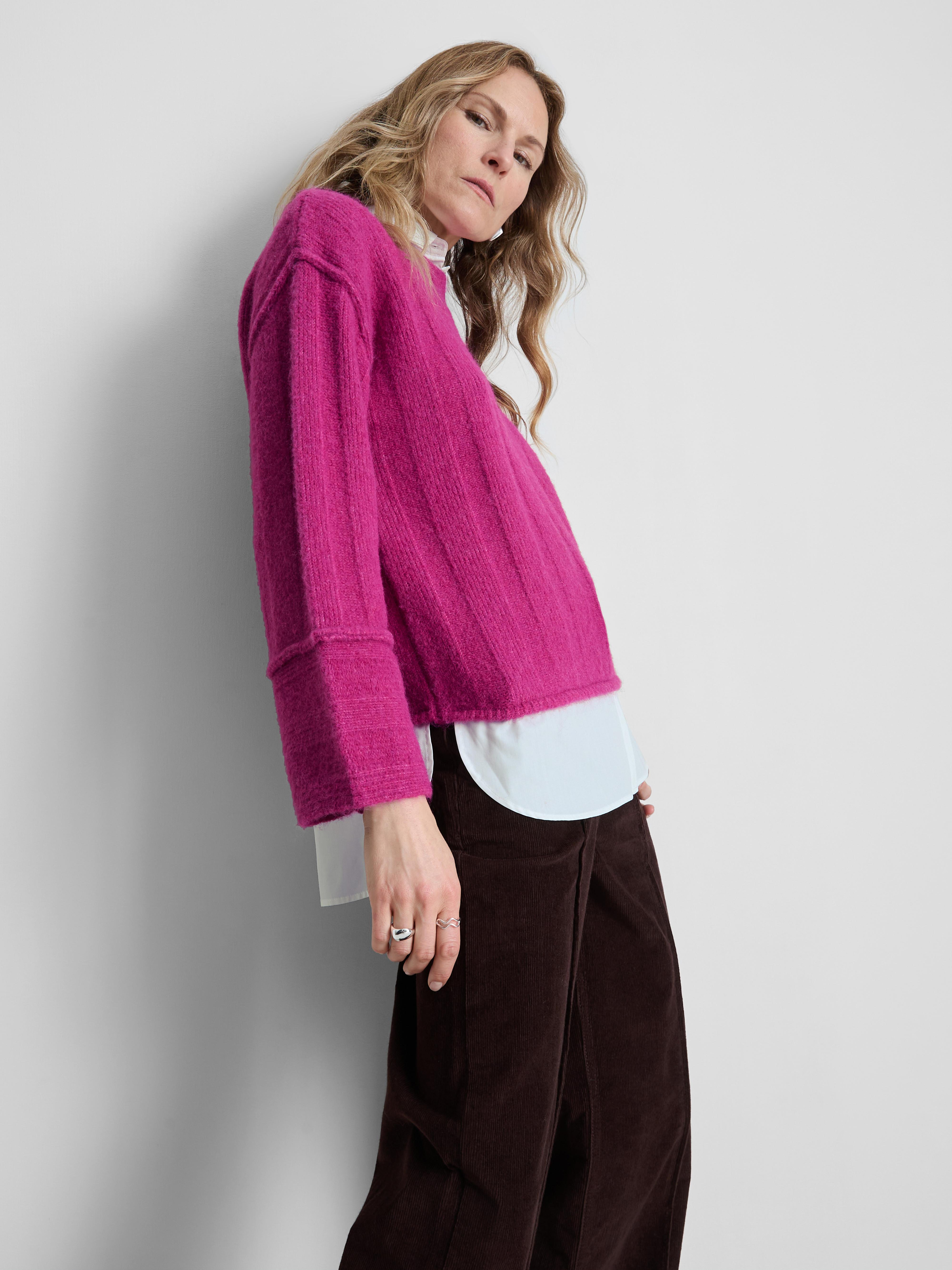 2 In 1 Layered Ribbed Sweater