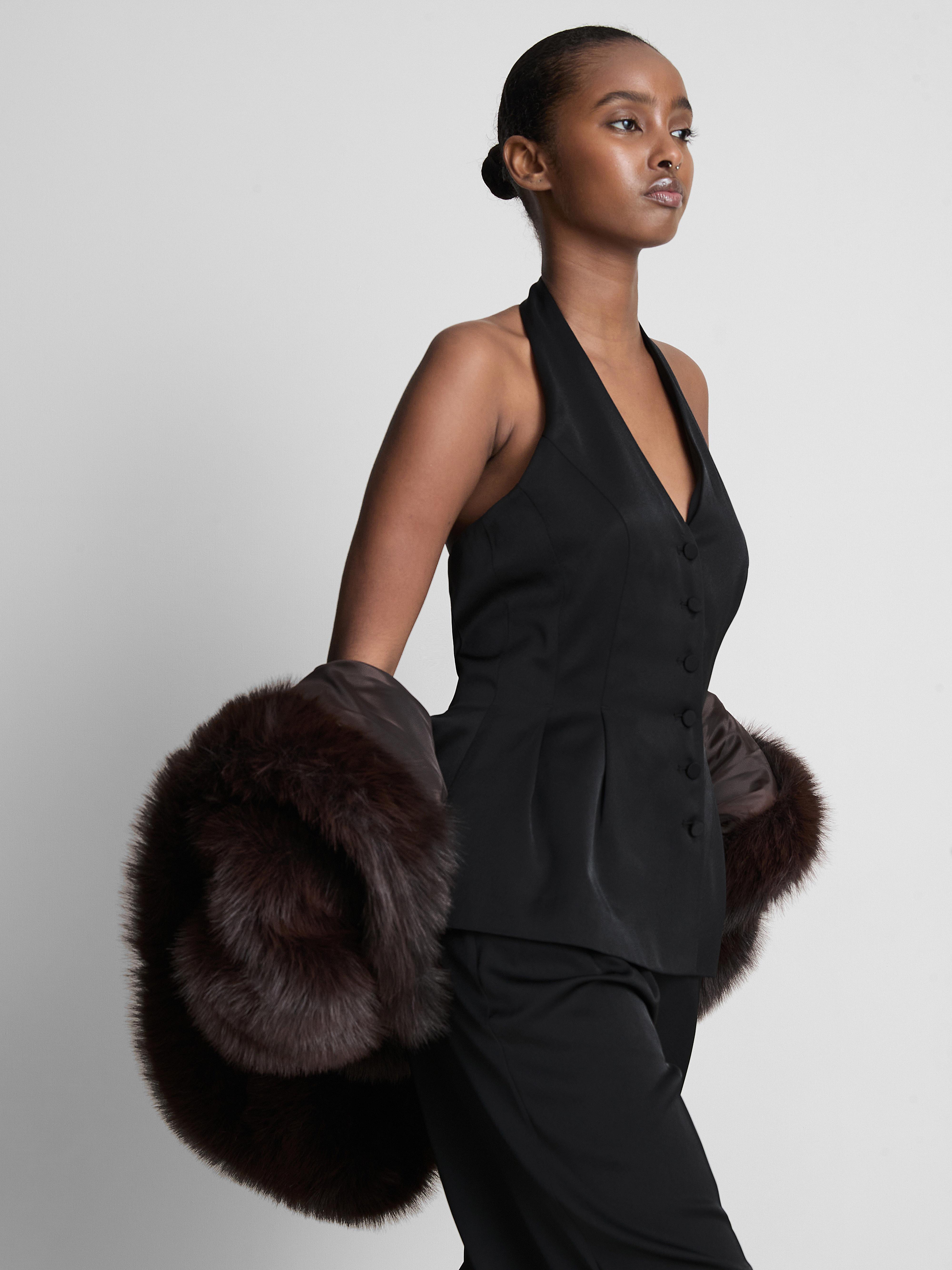 Satin Halterneck Waistcoat