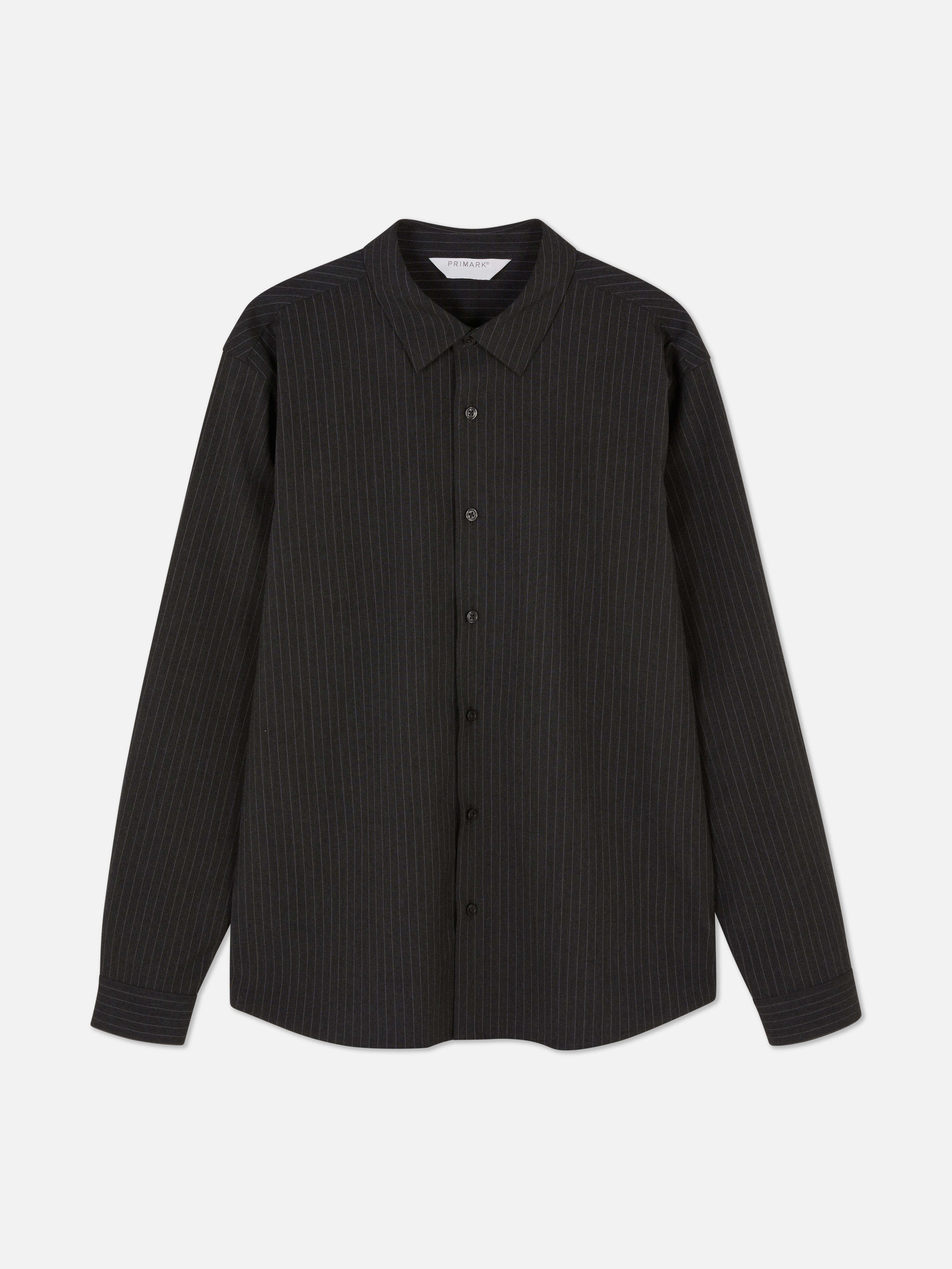 Long-Sleeve Pinstripe Shirt