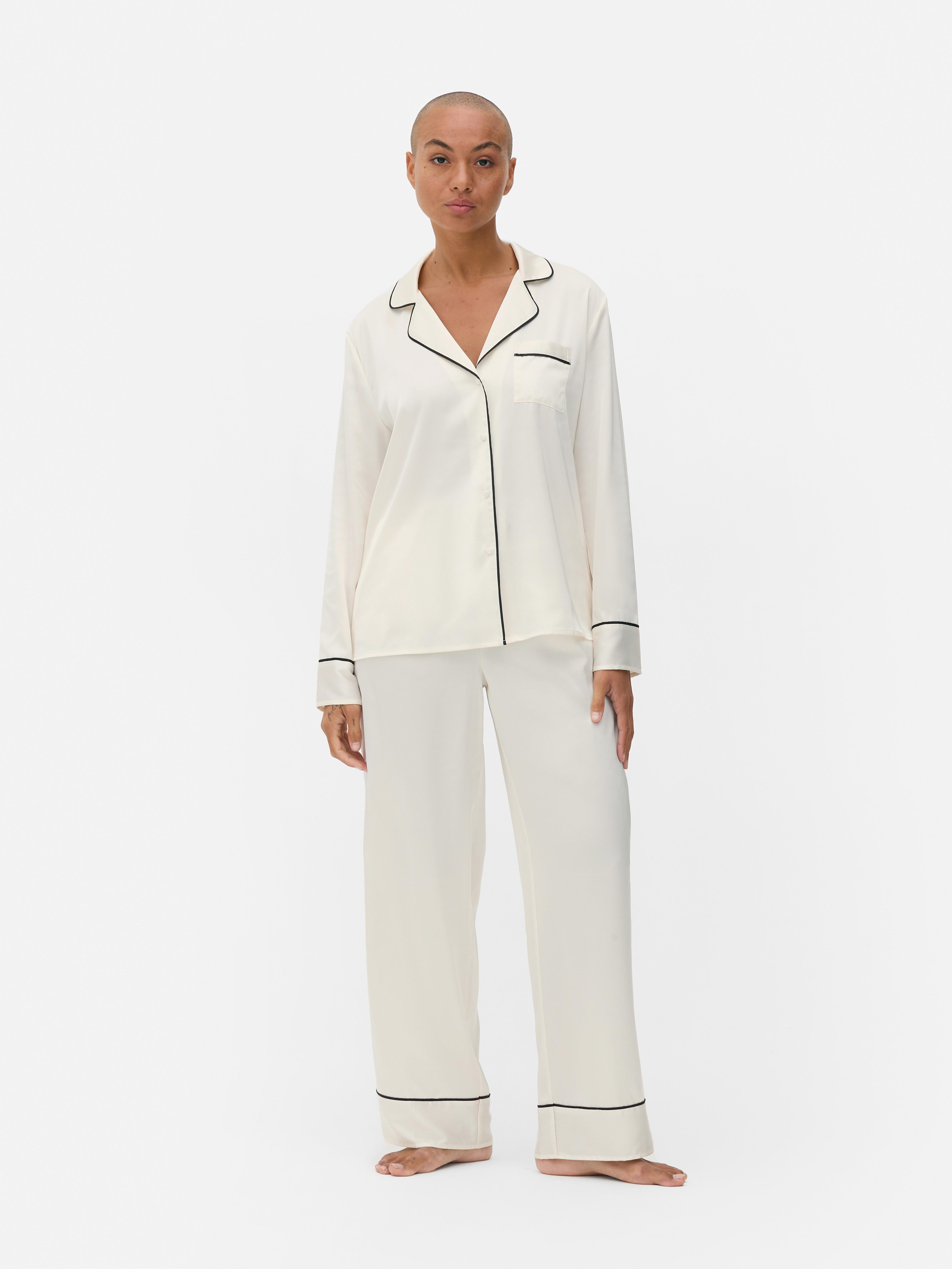 Satin Boyfriend Pajama Set